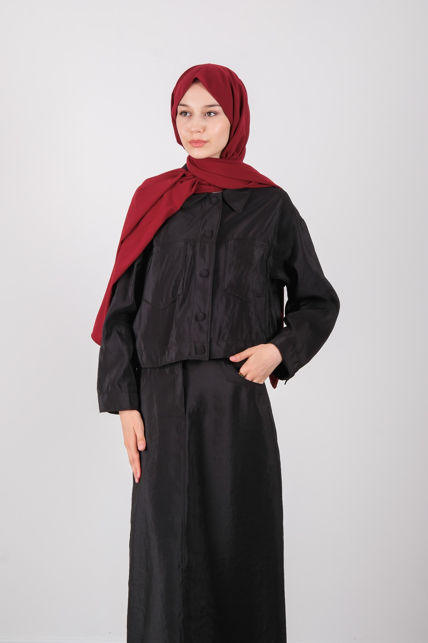 S-25-115 MASSİMO DONNA CEKET - Siyah