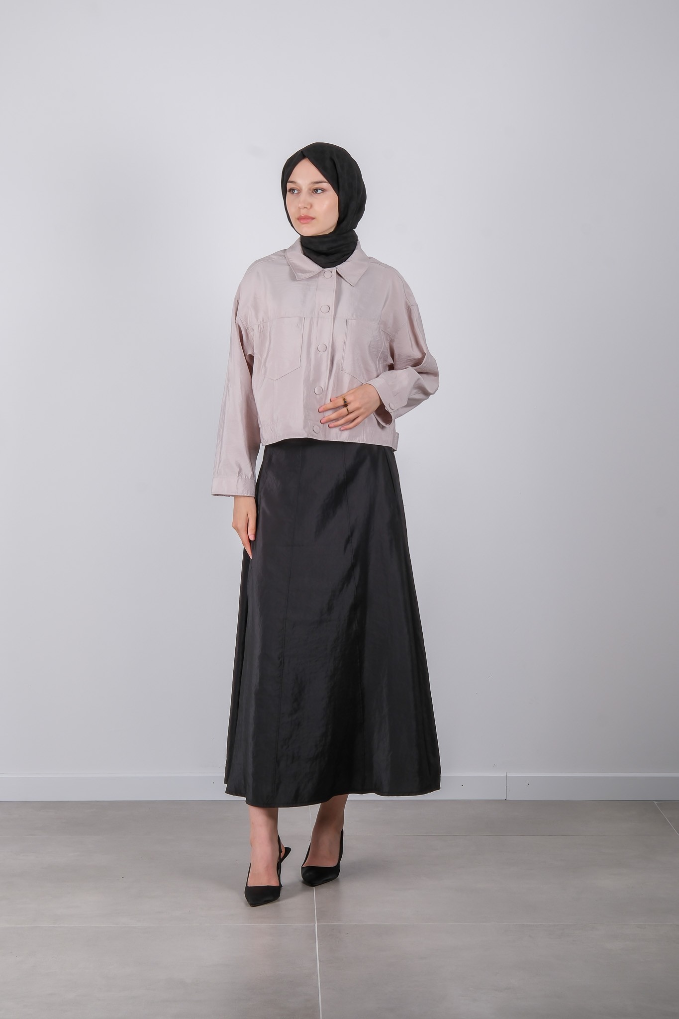 S-25-457 MASSİMO DONNA ETEK - Black