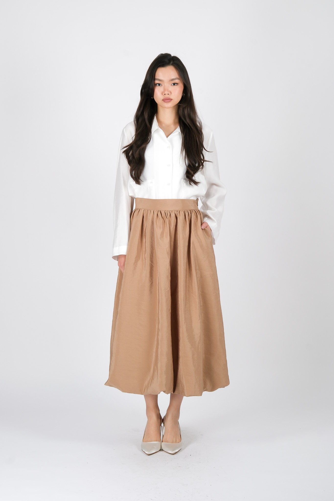 S-25-406 MASSİMO DONNA ETEK - Bej