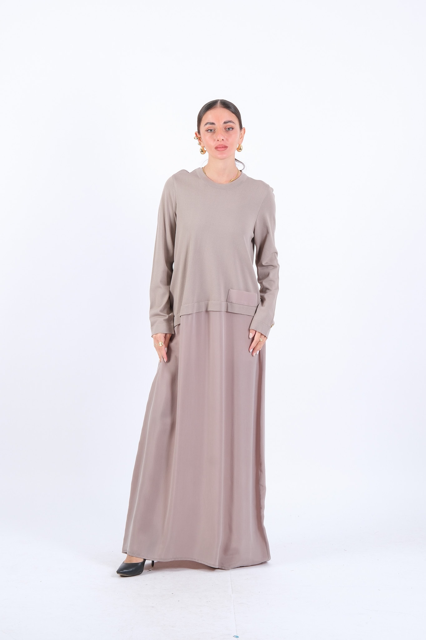 4001 MISS DALIDA DRESS - Mink