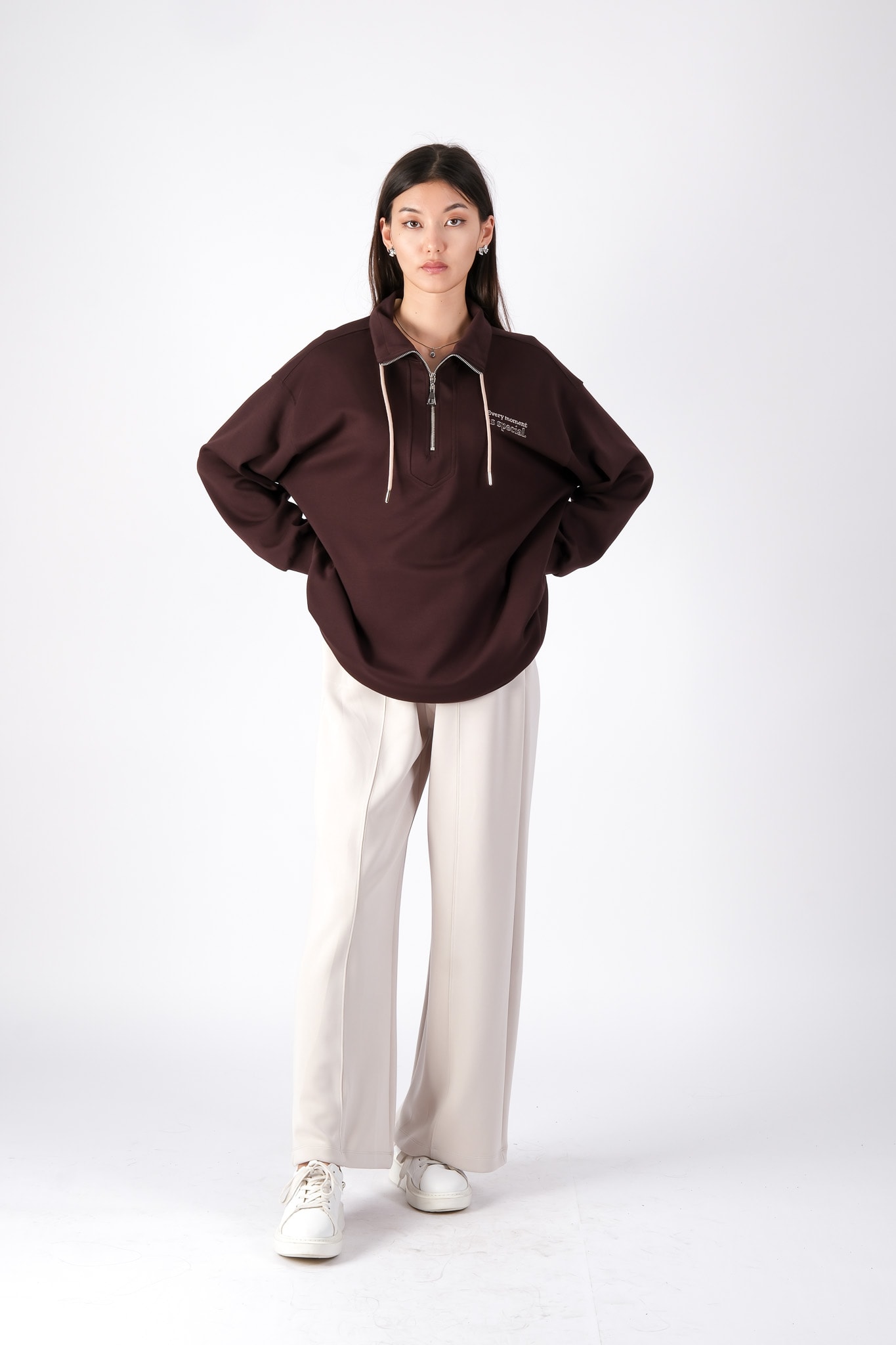 35784 İKOL SWEAT - Kahve