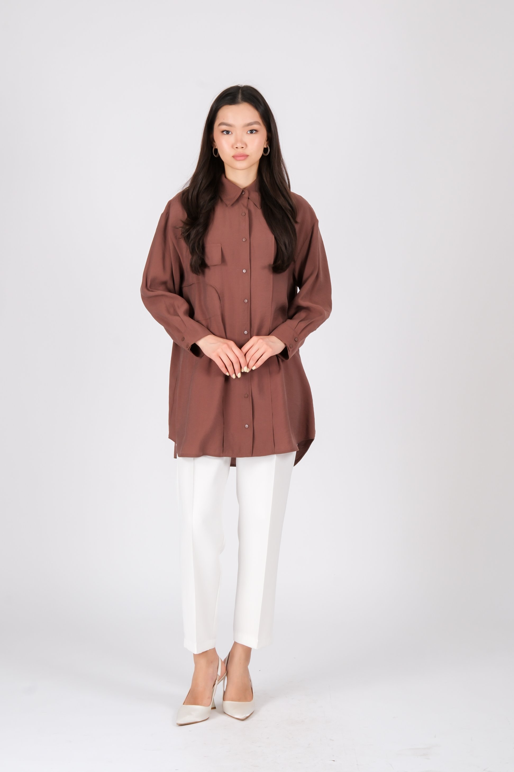 S-25-263 MASSİMO DONNA TUNİK - Kahve