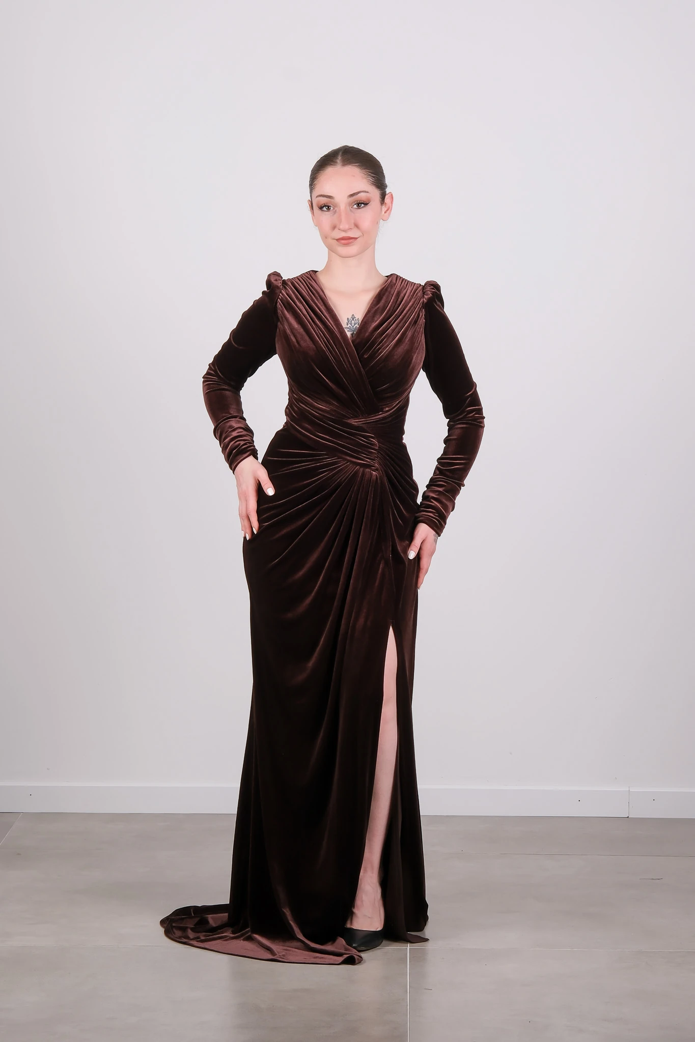 10328 FOR COSTUME ABİYE - Kahverengi