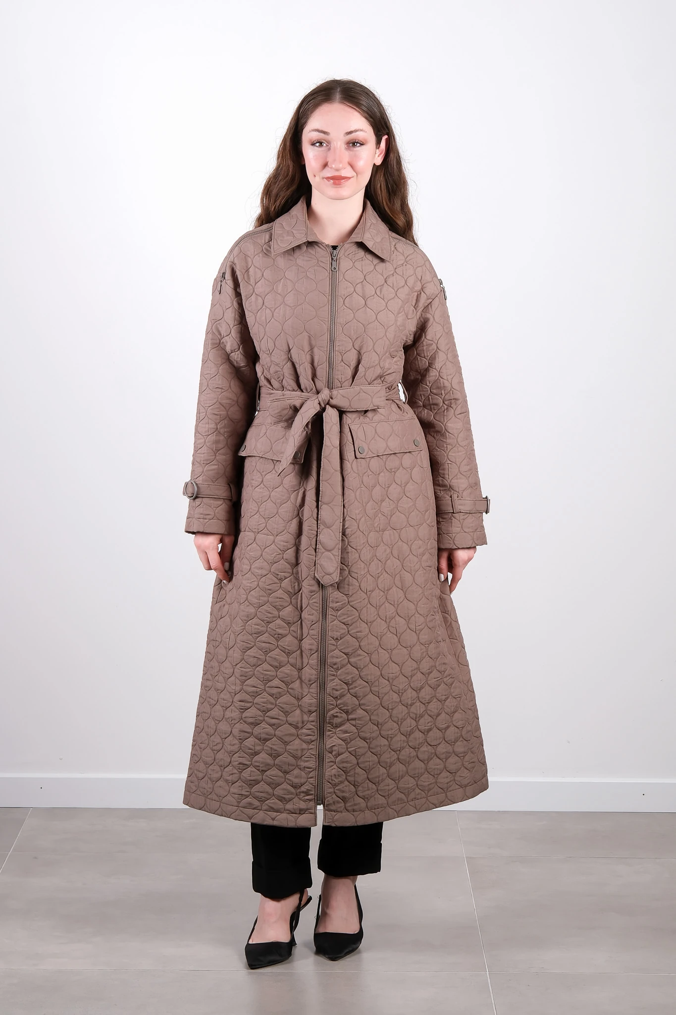 W-26-833 MASSİMO DONNA KAP - Vizon