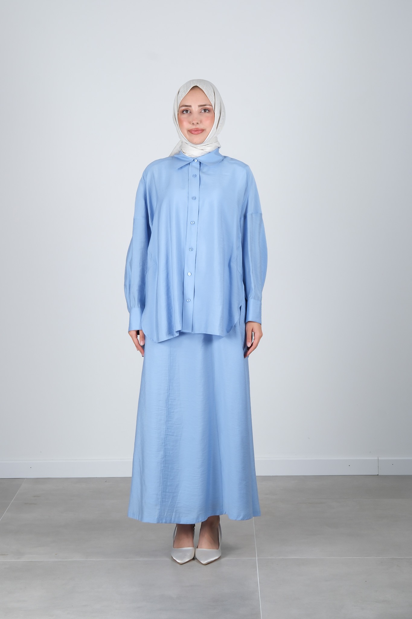 S-25-216 MASSİMO DONNA TUNİK - Mavi