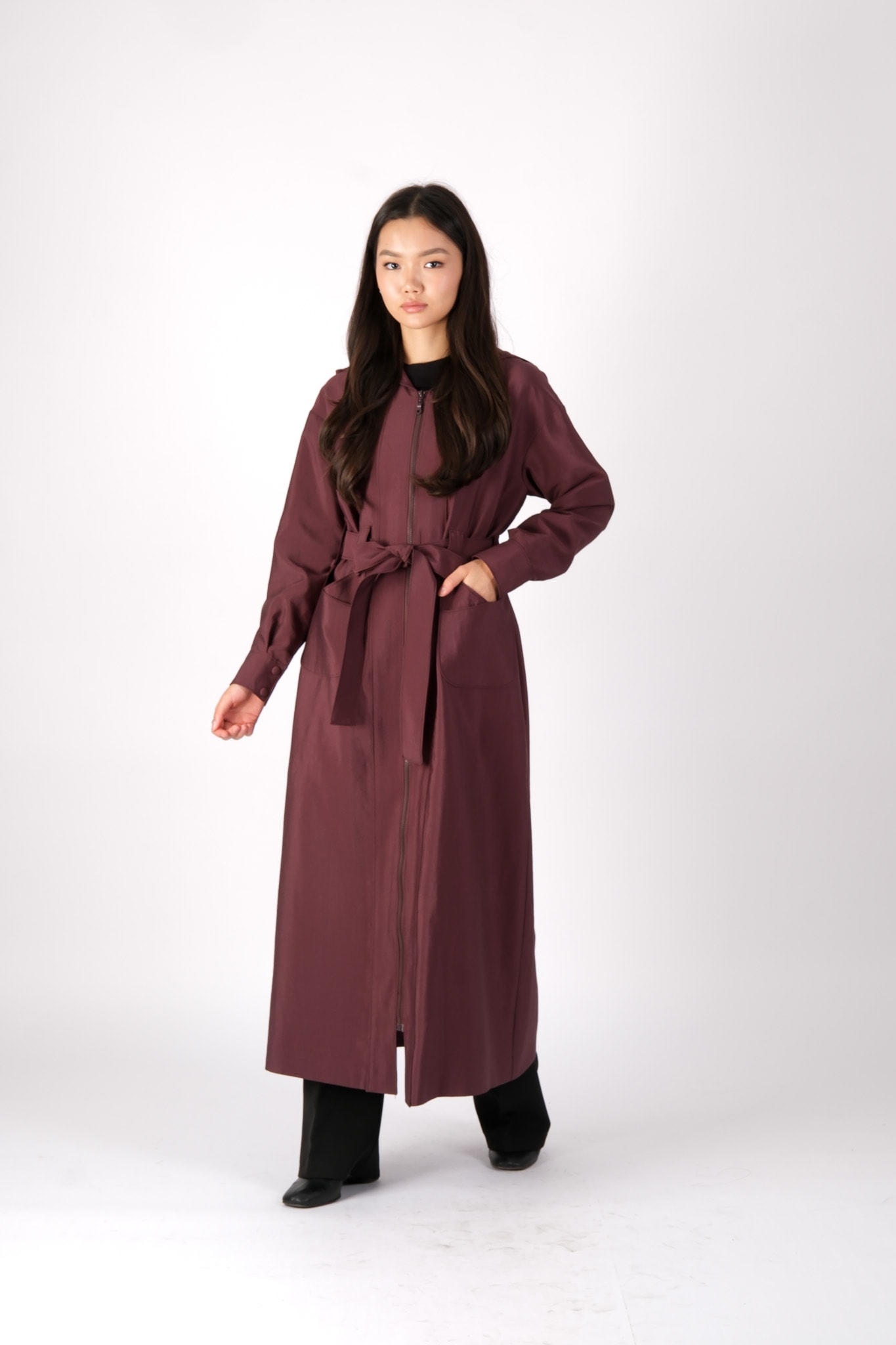 W-26-886 MASSİMO DONNA KAP - Plum