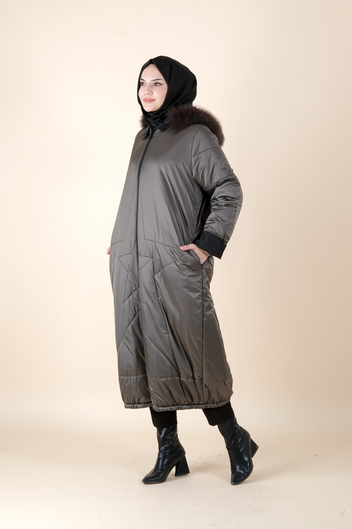 22559 NCL PARKA - Gümüş