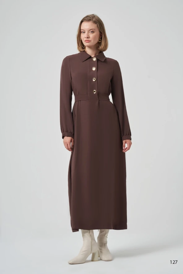 2007 NUSS ELBİSE - Kahverengi