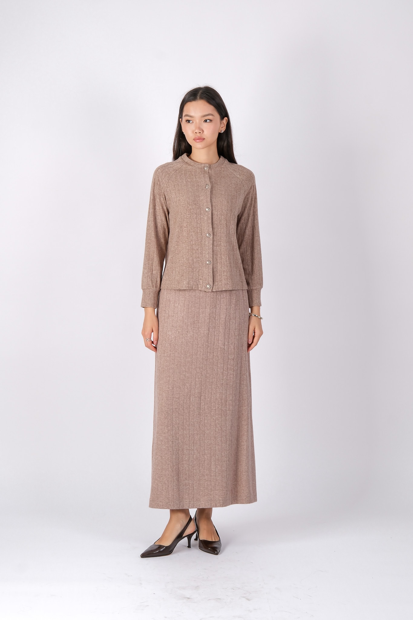 W-26-419 MASSİMO DONNA ETEK - Beige
