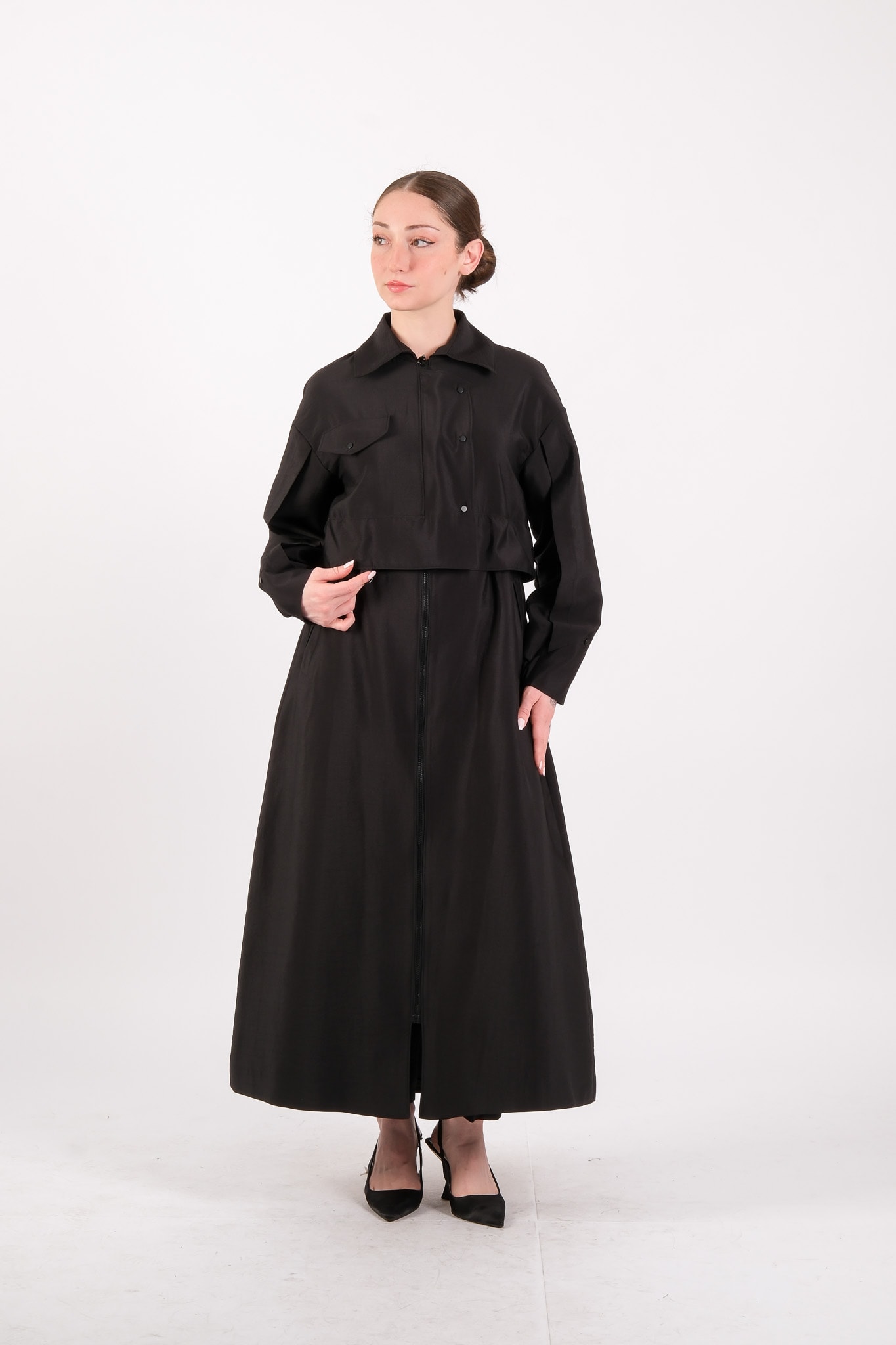 W-26-883 MASSİMO DONNA KAP - Black