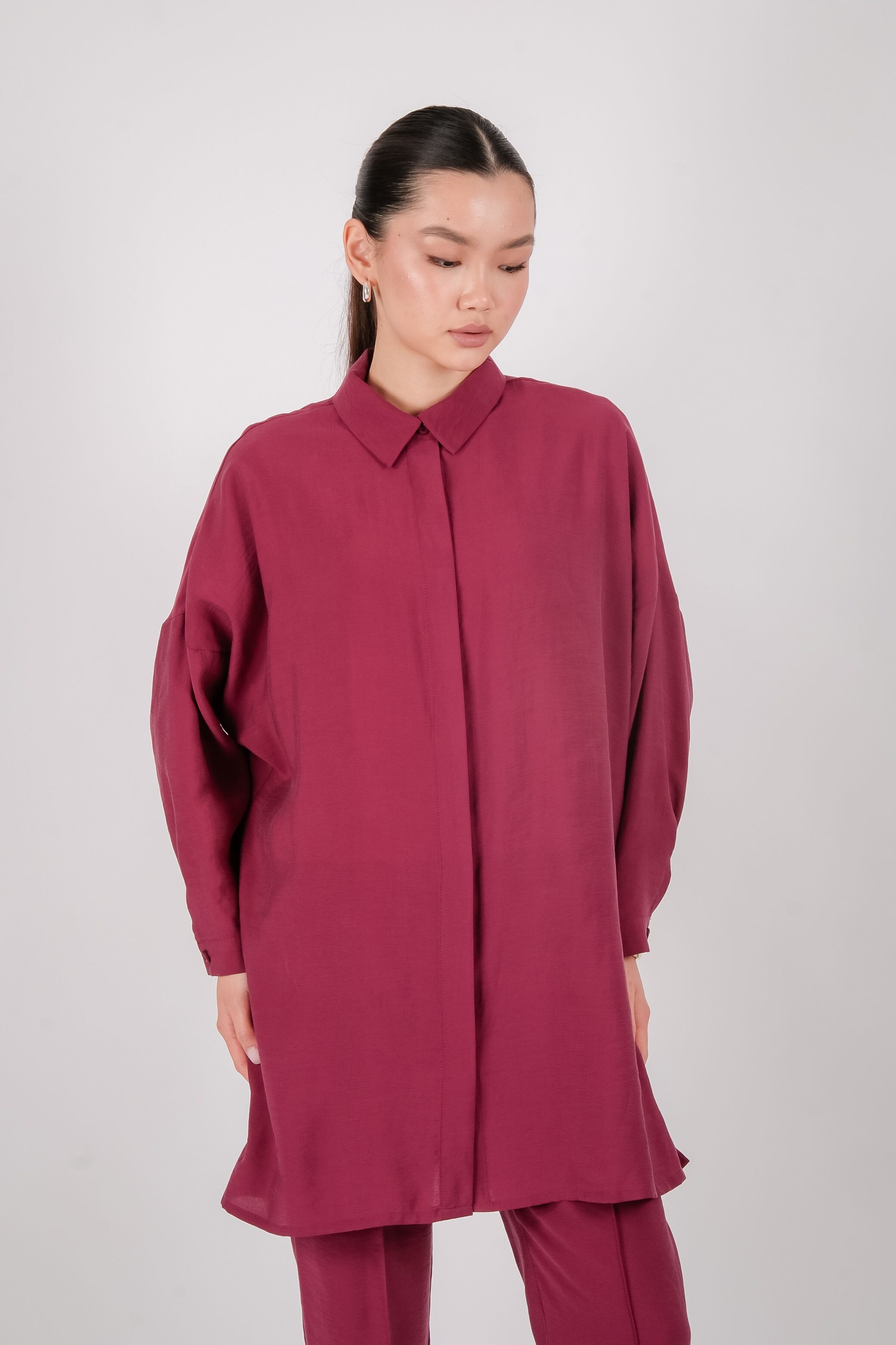 S-25-211 MASSİMO DONNA TUNİK - Bordo
