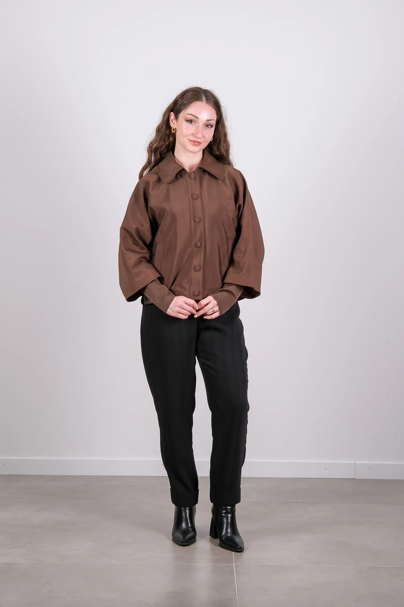 W-26-170 MASSİMO DONNA CEKET - Kahverengi