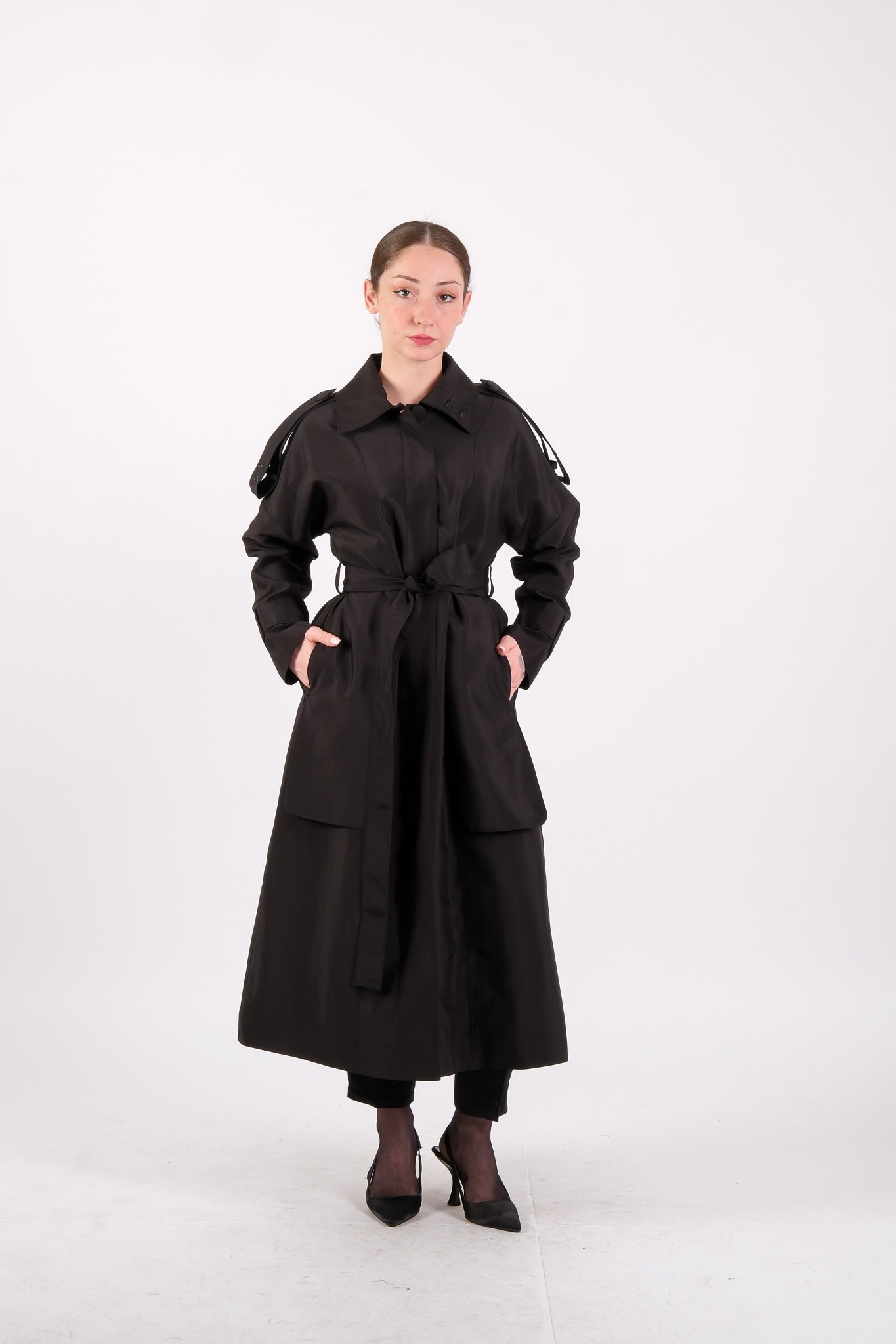 W-26-885 MASSİMO DONNA KAP - Black