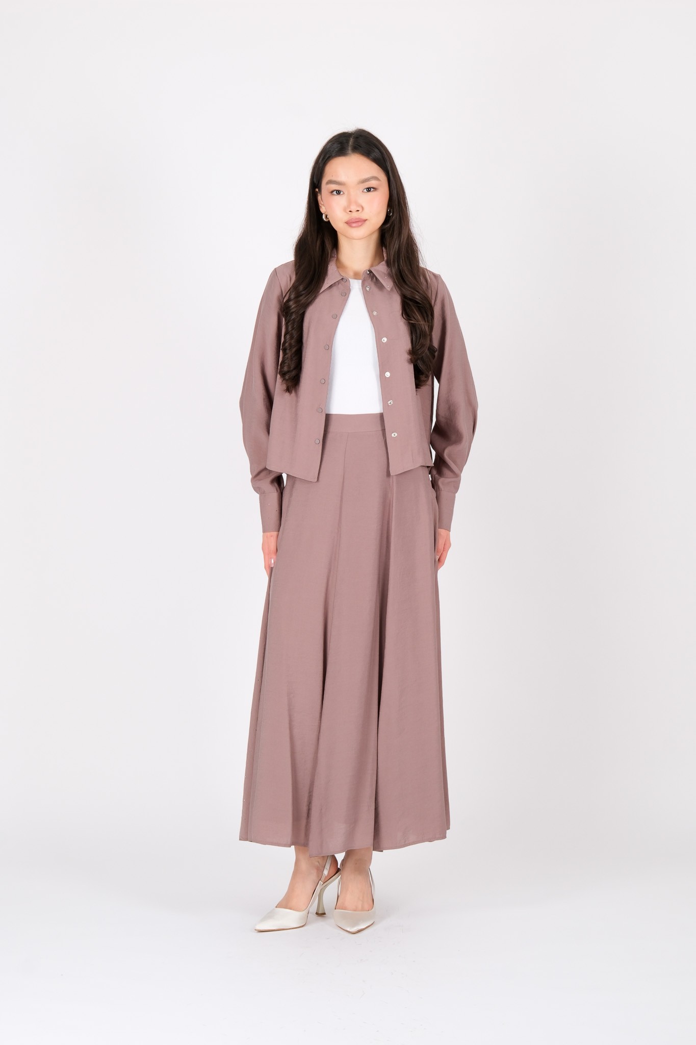 S-25-454 MASSIMO DONNA SKIRT - Mink