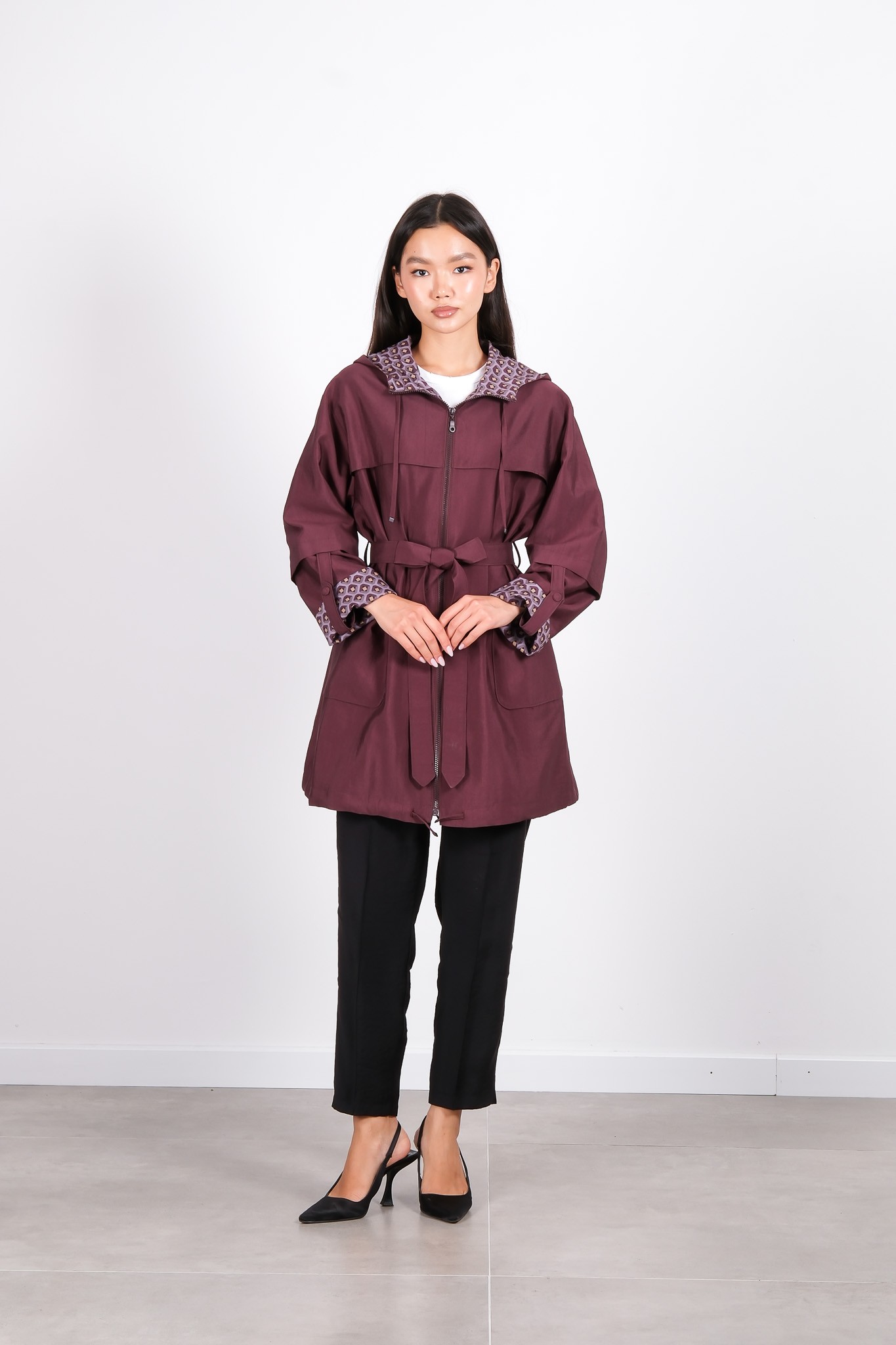 W-26-275 MASSİMO DONNA CEKET - Mürdüm