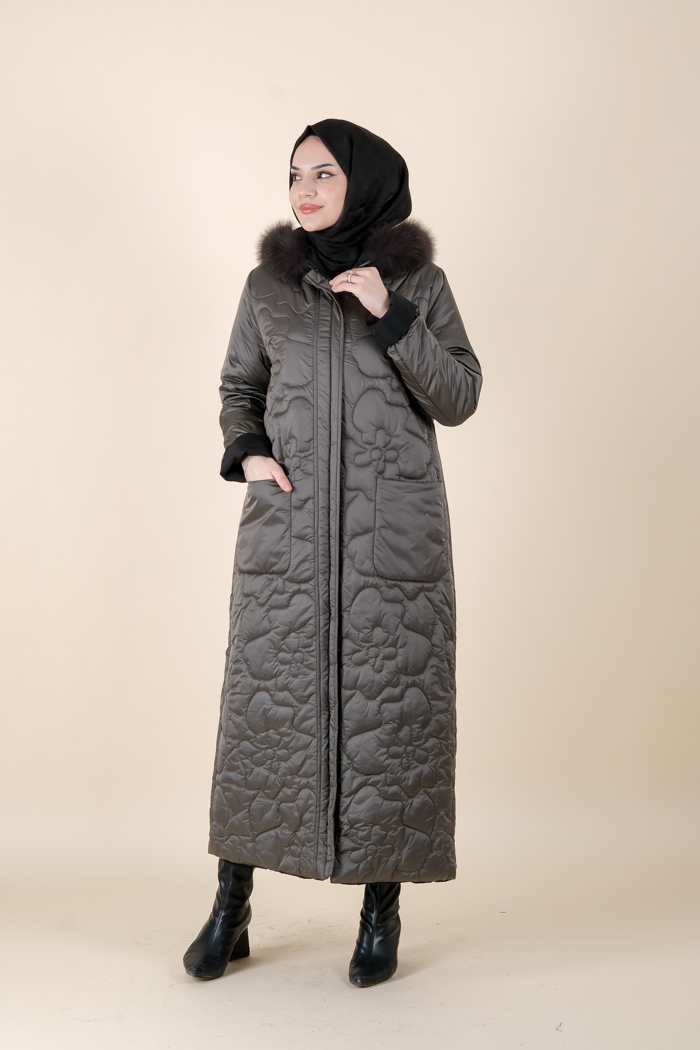 22526 NCL PARKA - SİYAH GÜMÜŞ