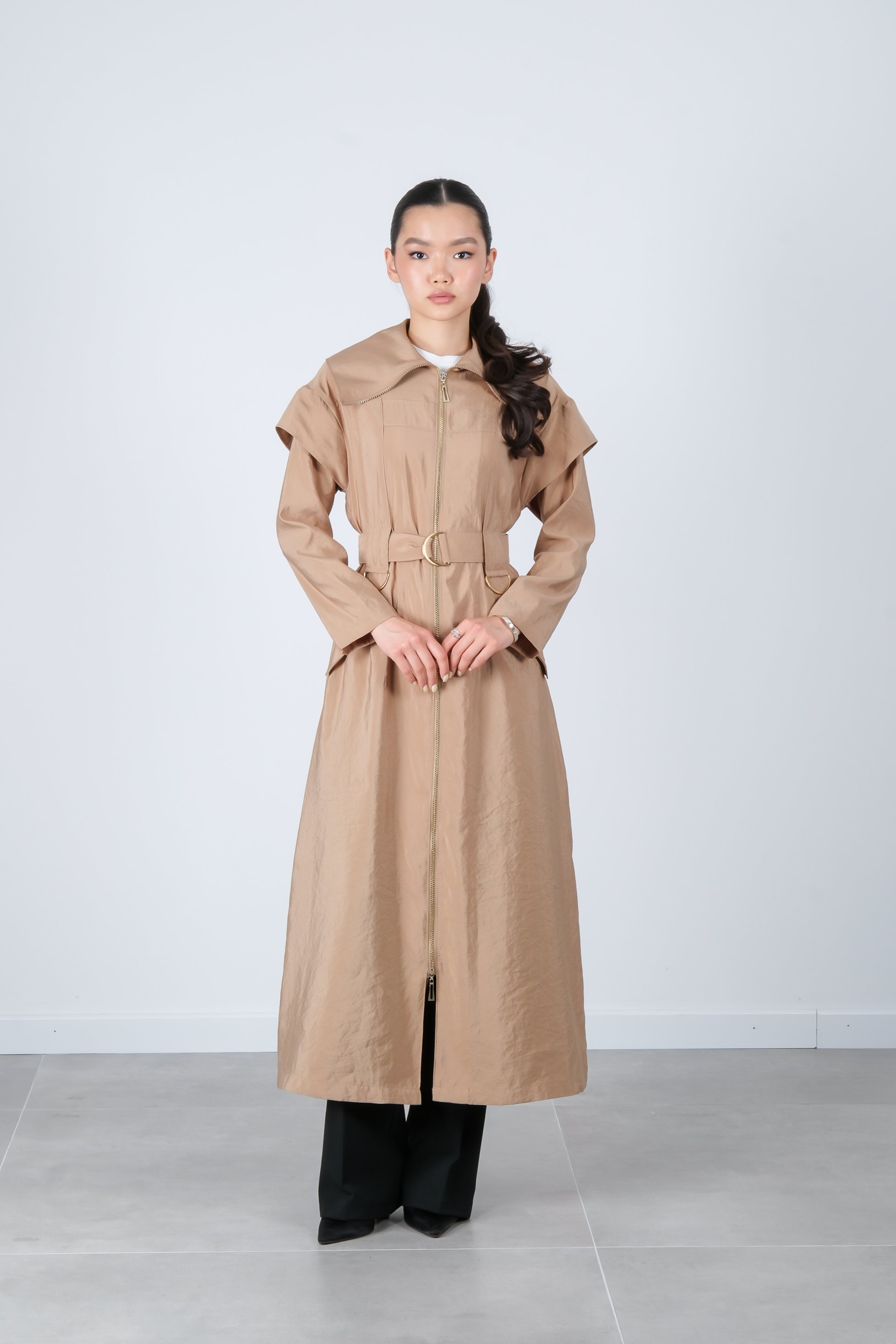 S-25-875 MASSİMO DONNA KAP - Bej