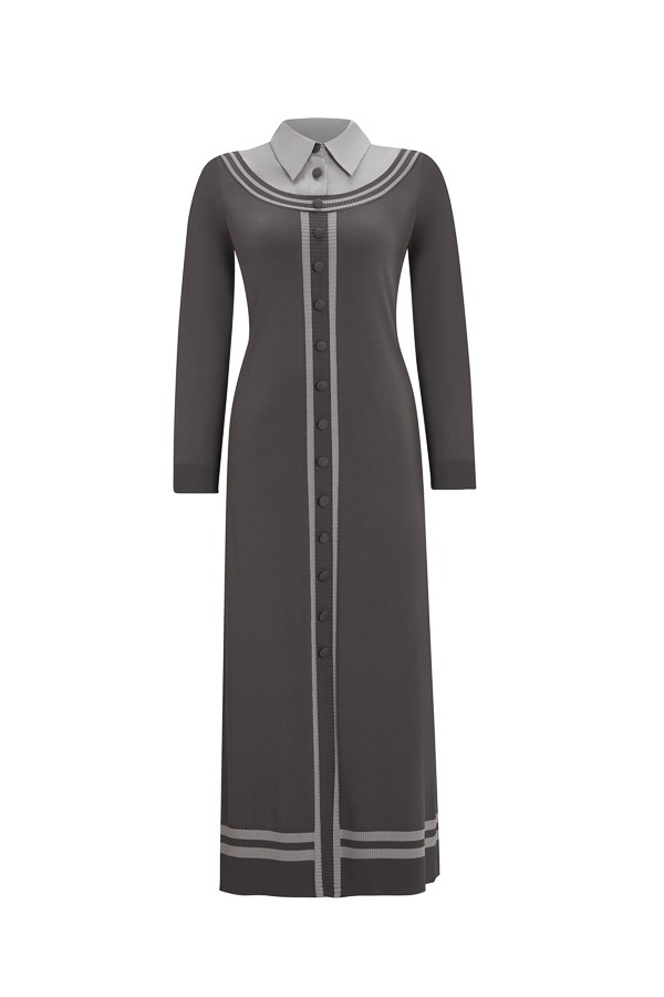 4038 MISS DALIDA DRESS - Anthracite