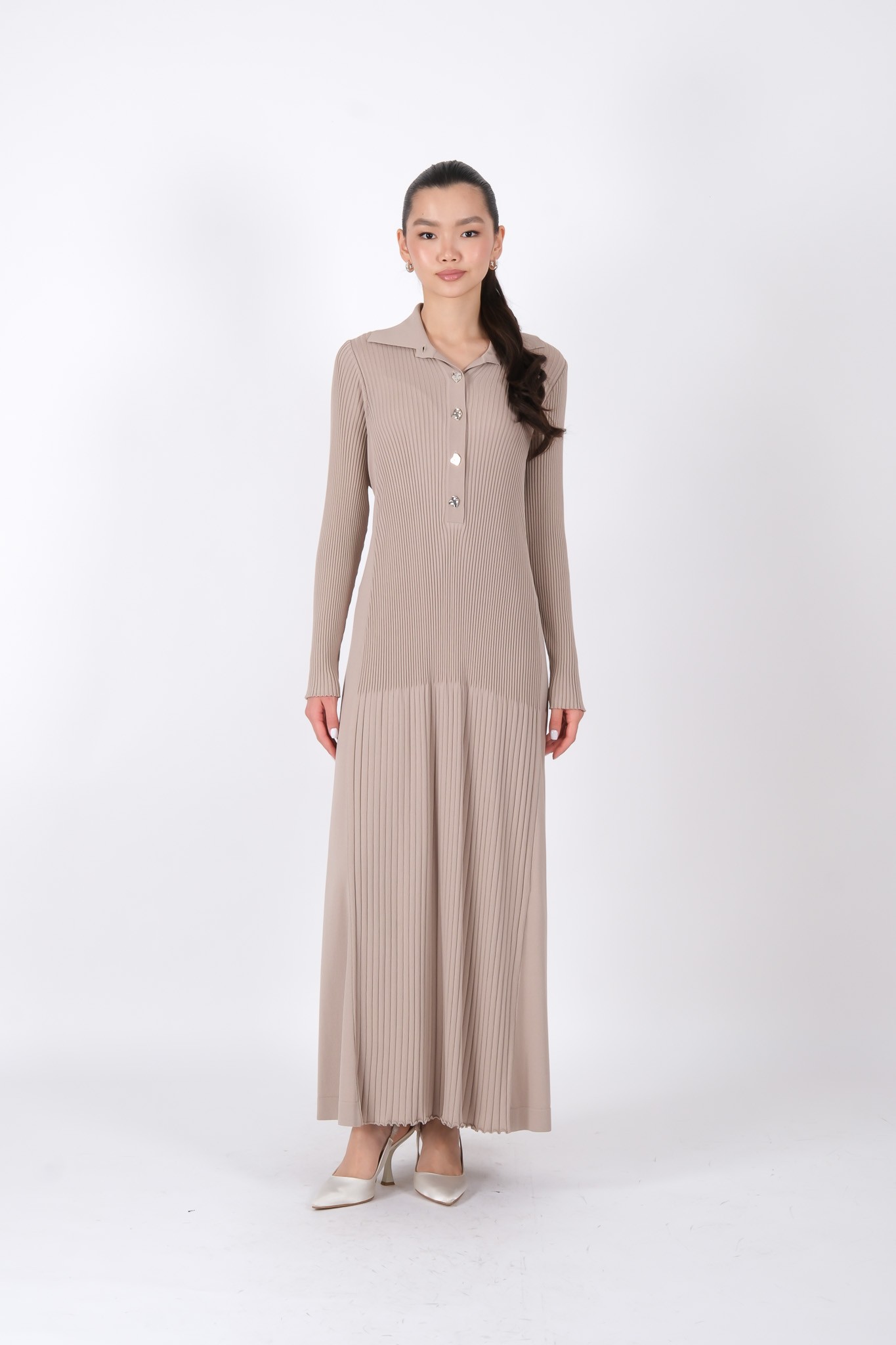 4022 MISS DALIDA DRESS - STONE