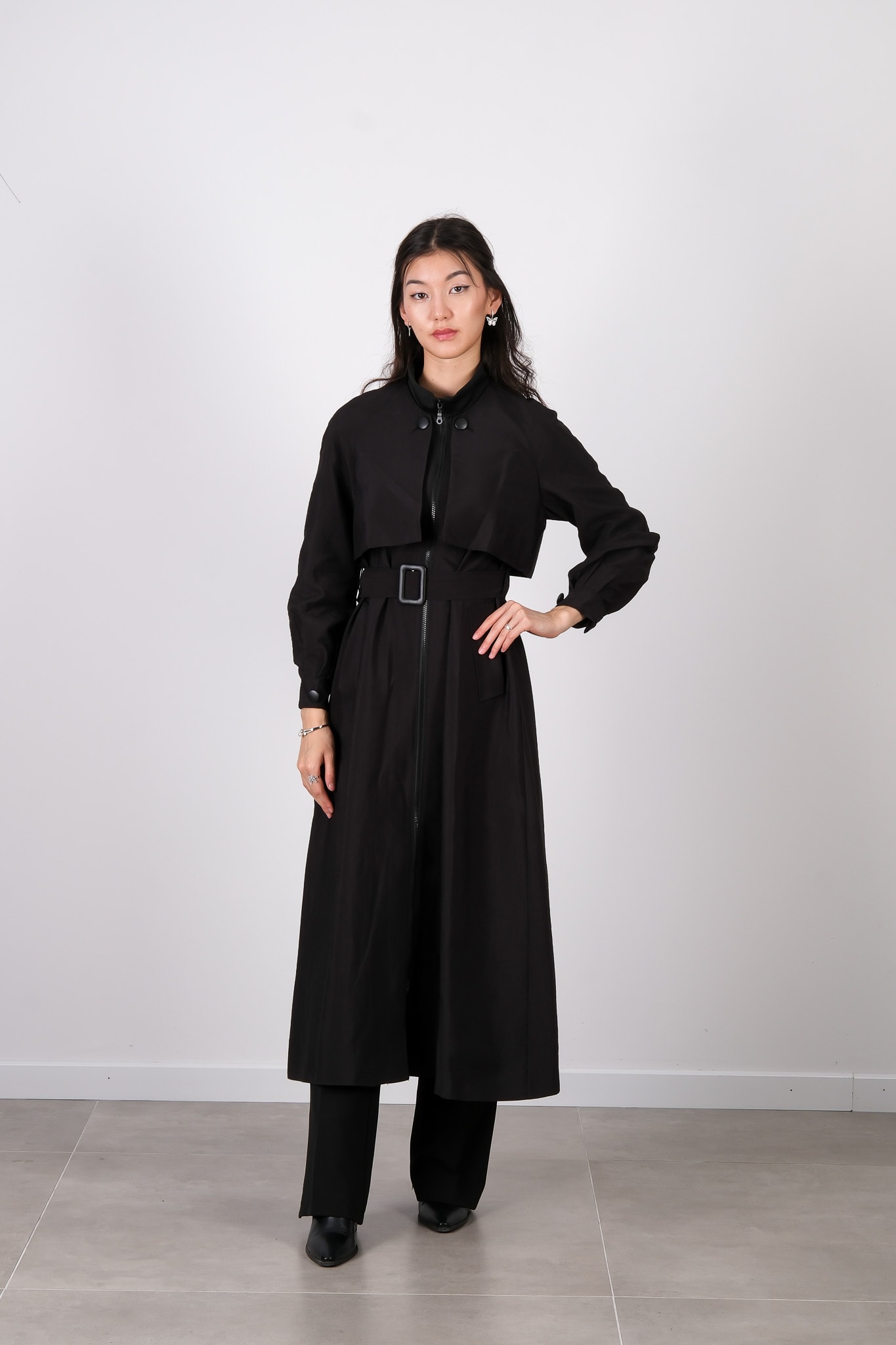 W-26-878 MASSİMO DONNA KAP - Siyah