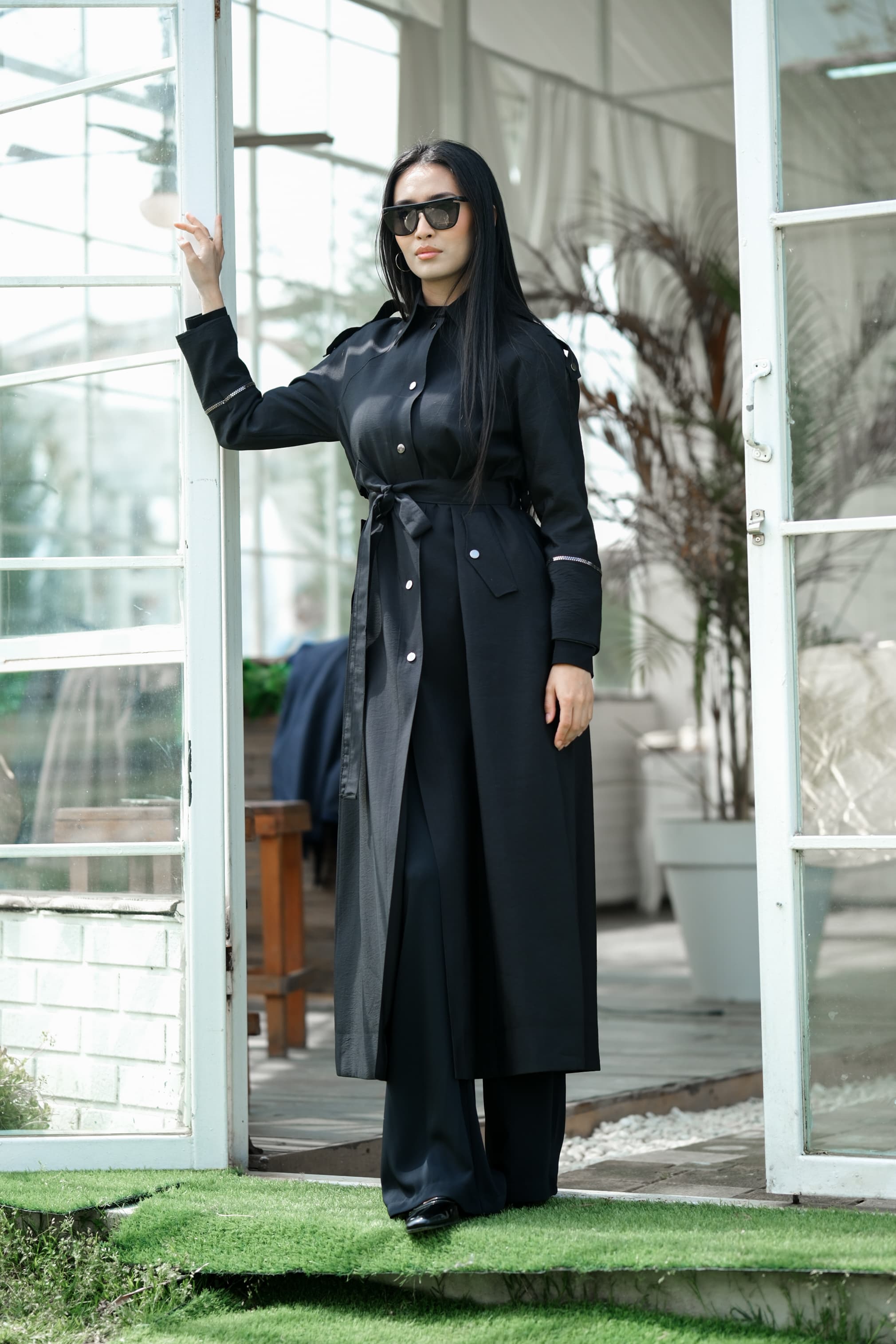 s-25-813 MASSİMO DONNA PARDESİ - Siyah