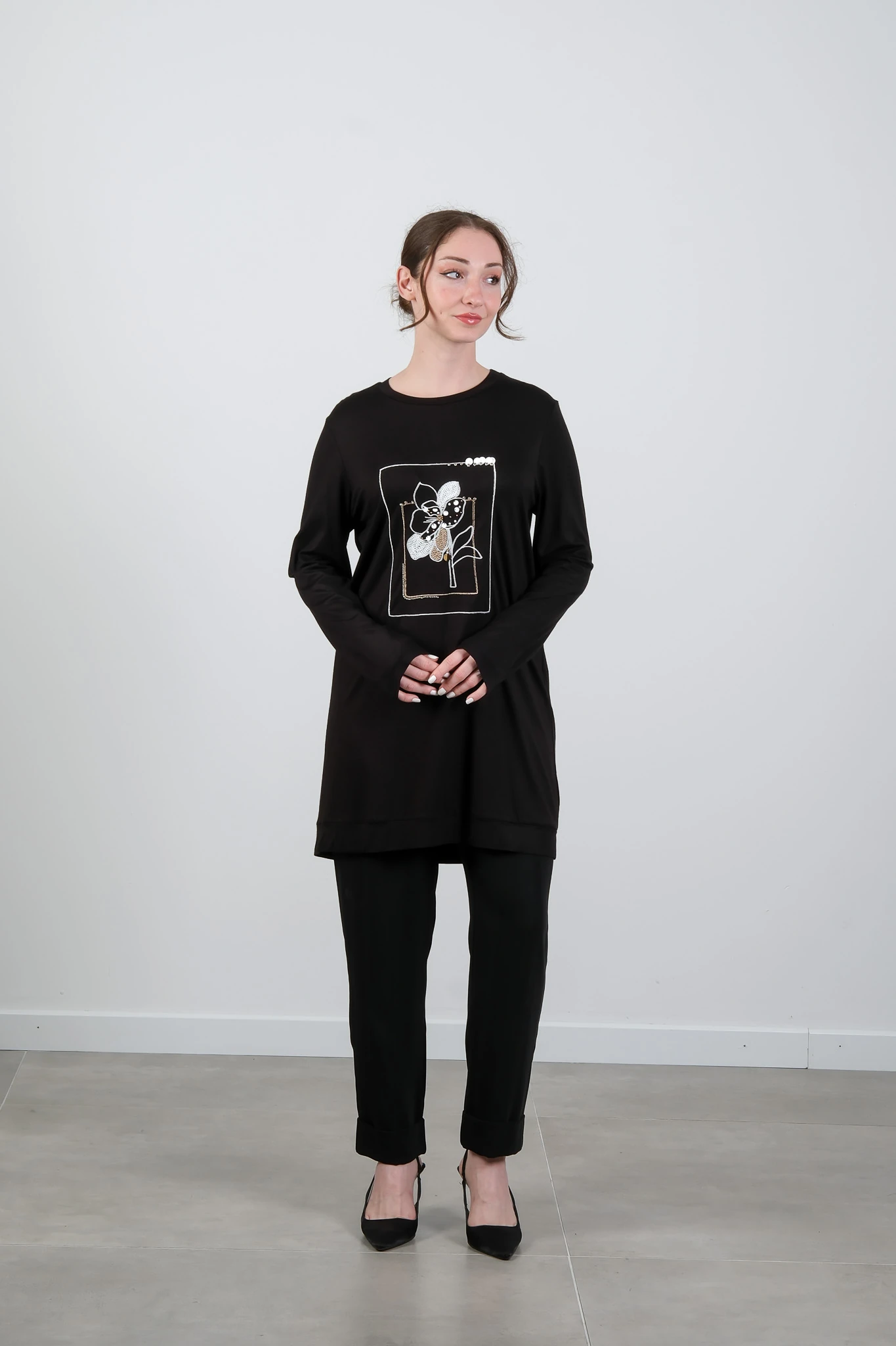 8139 LOOK TUNİK - Siyah