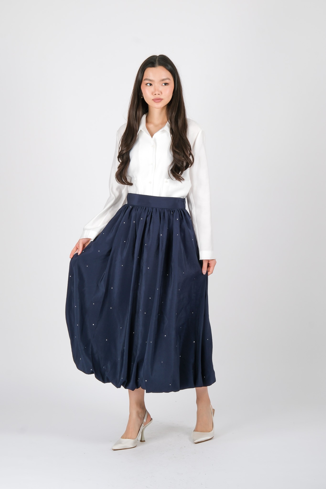 S-25-407 MASSİMO DONNA ETEK - Lacivert