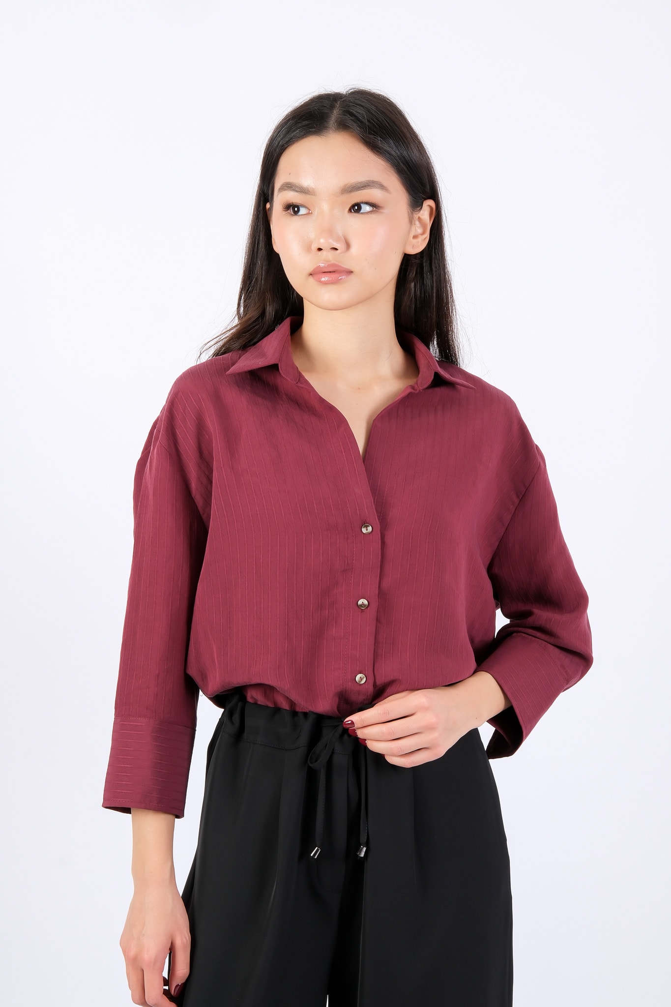 8136 SY BLUZ - Bordo
