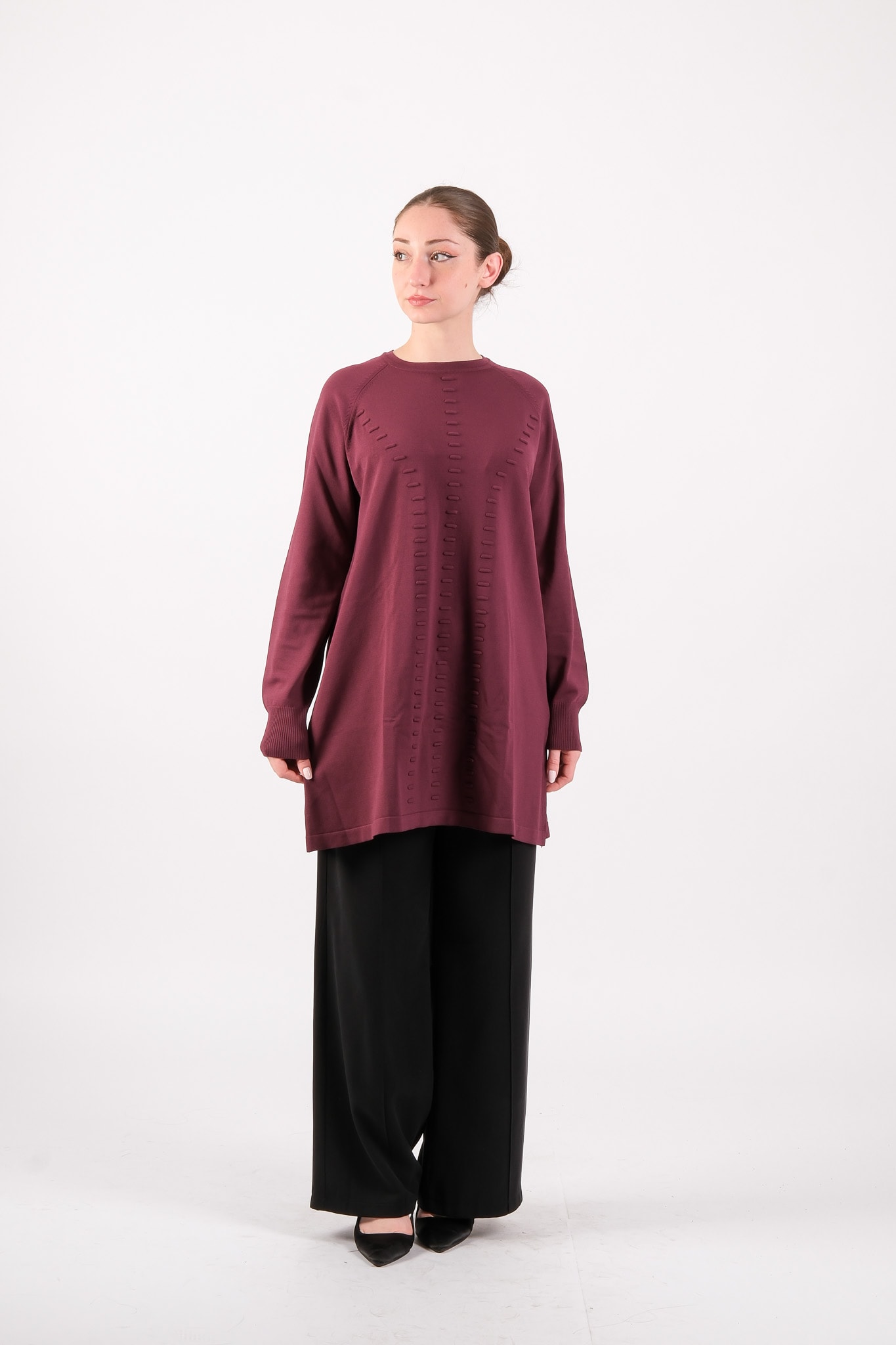 907 NUSS TUNİK - Bordo