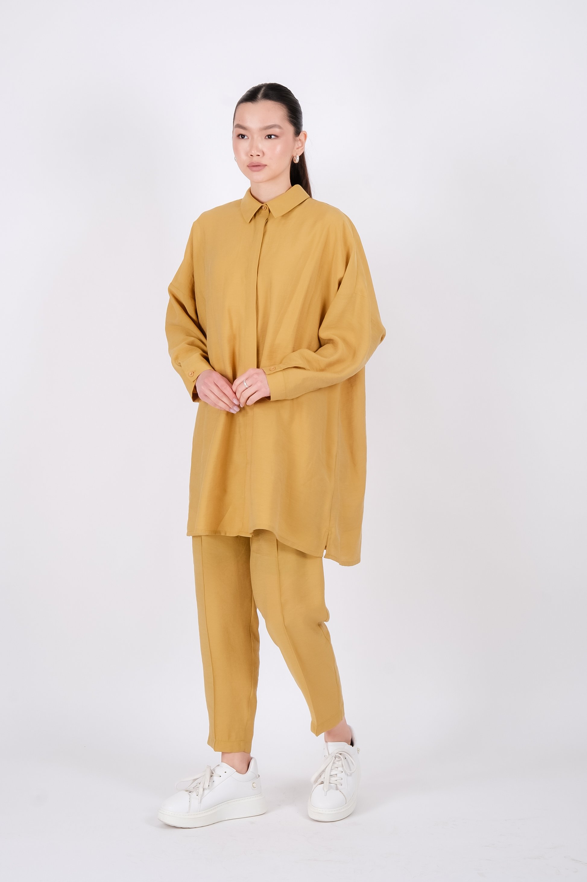 S-25-315 MASSİMO DONNA PANTOLON - Hardal