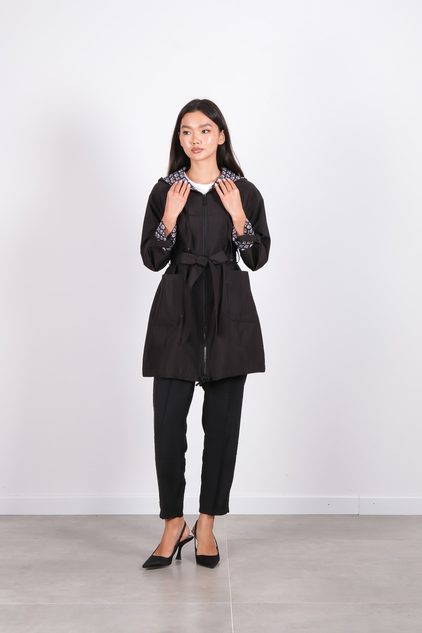 W-26-275 MASSİMO DONNA CEKET - Siyah