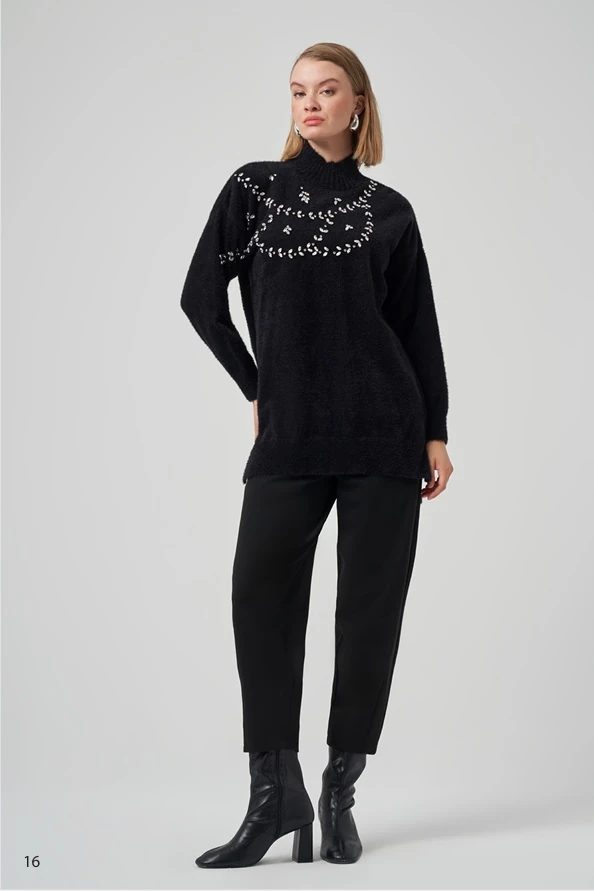 7002 NUSS TUNİK - Siyah