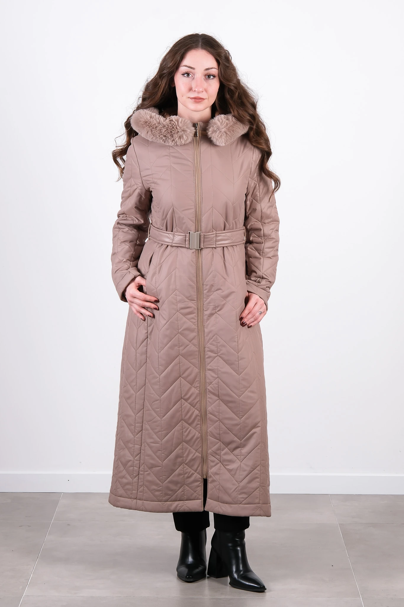 W-26-904 MASSİMO DONNA KAP - Mink