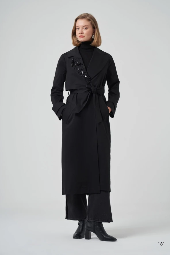 6011 NUSS TRENCH - Black