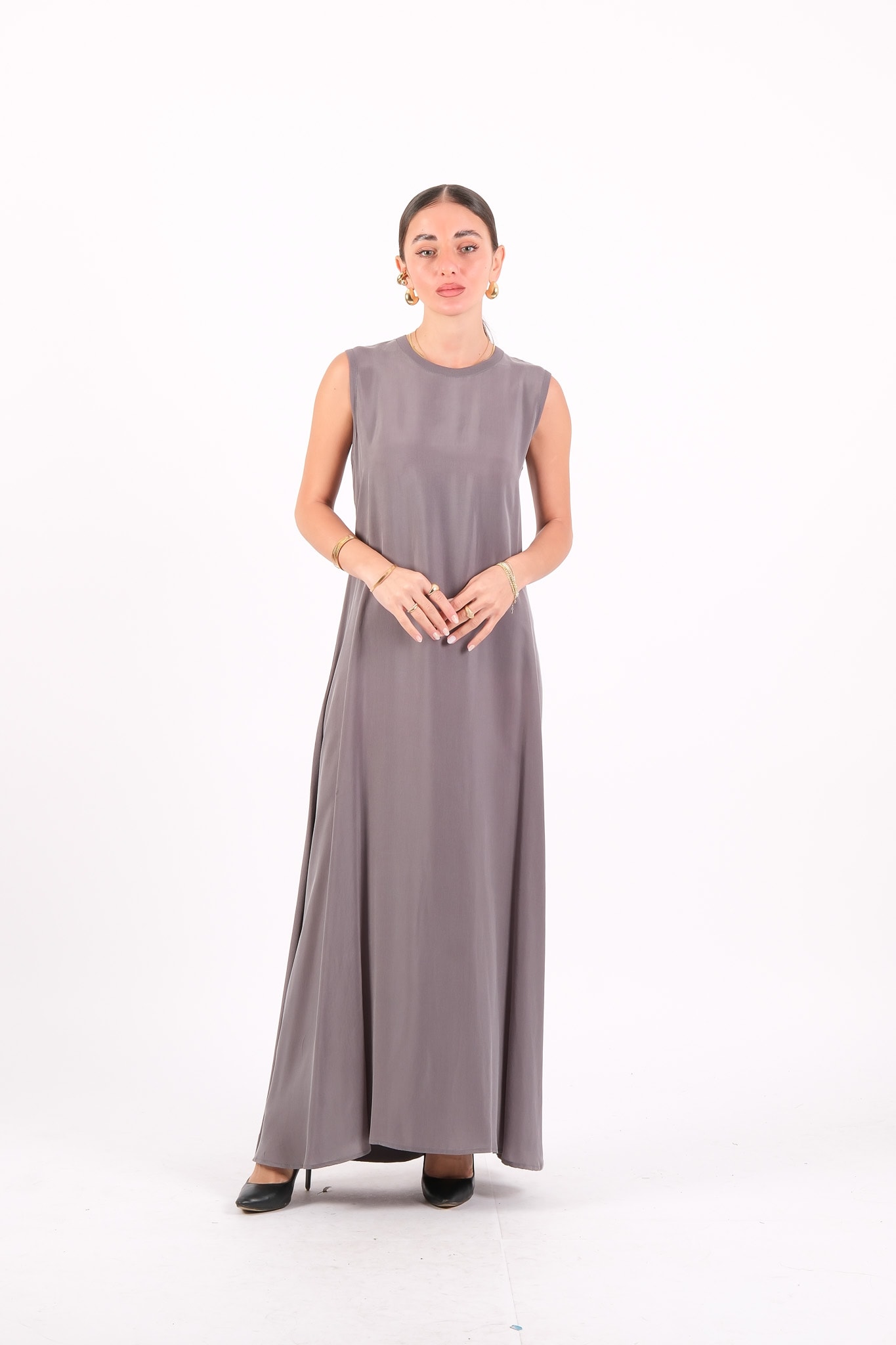 4043 MISS DALIDA DRESS - Anthracite
