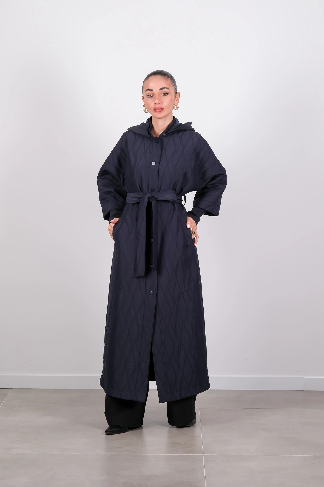 W-26-836 MASSİMO DONNA KAP - Navy blue