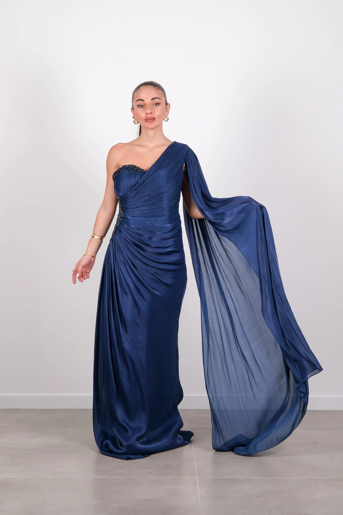 9811 FOR COSTUME ABİYE - Lacivert