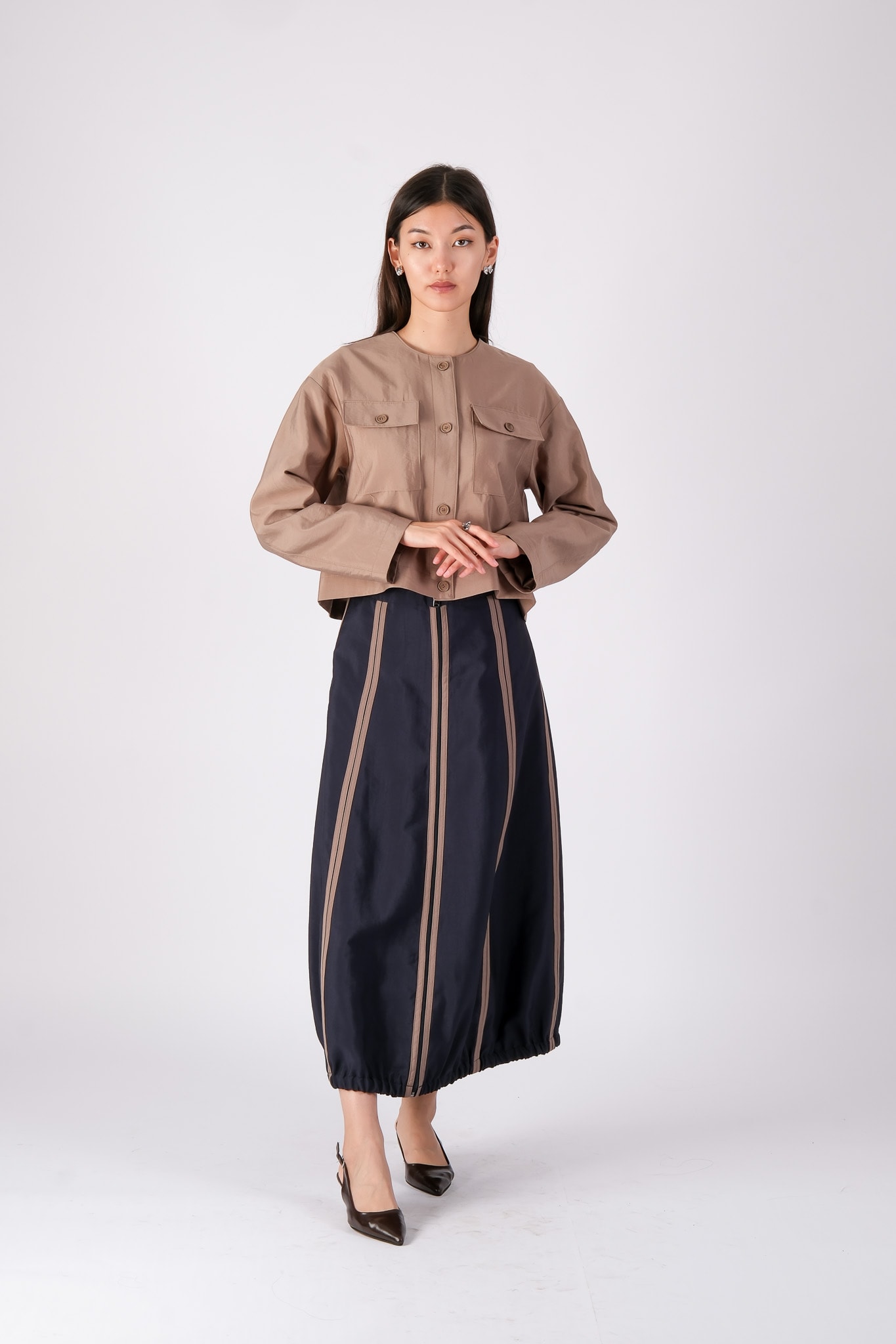 W-26-118 MASSİMO DONNA CEKET - Vizon