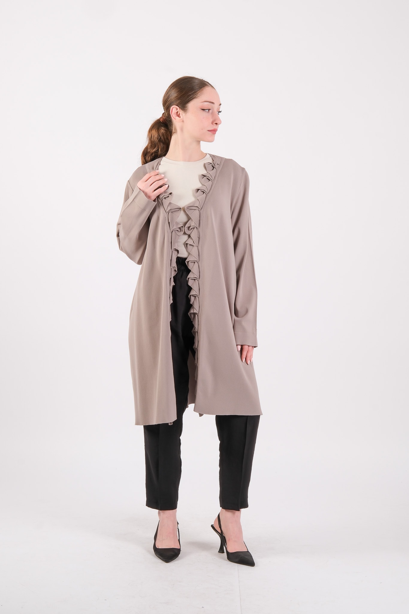 9019 MISS DALIDA CARDIGAN - Mink