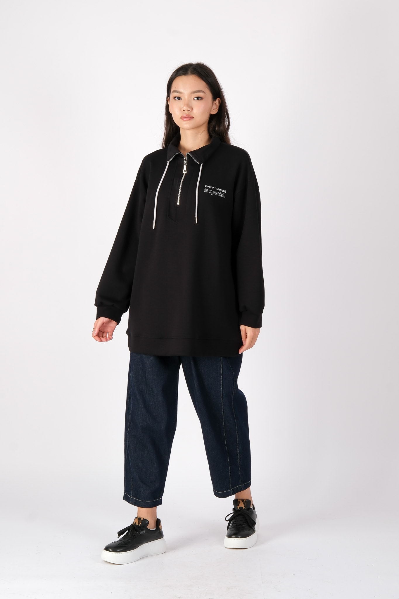 35784 İKOL SWEAT - Siyah