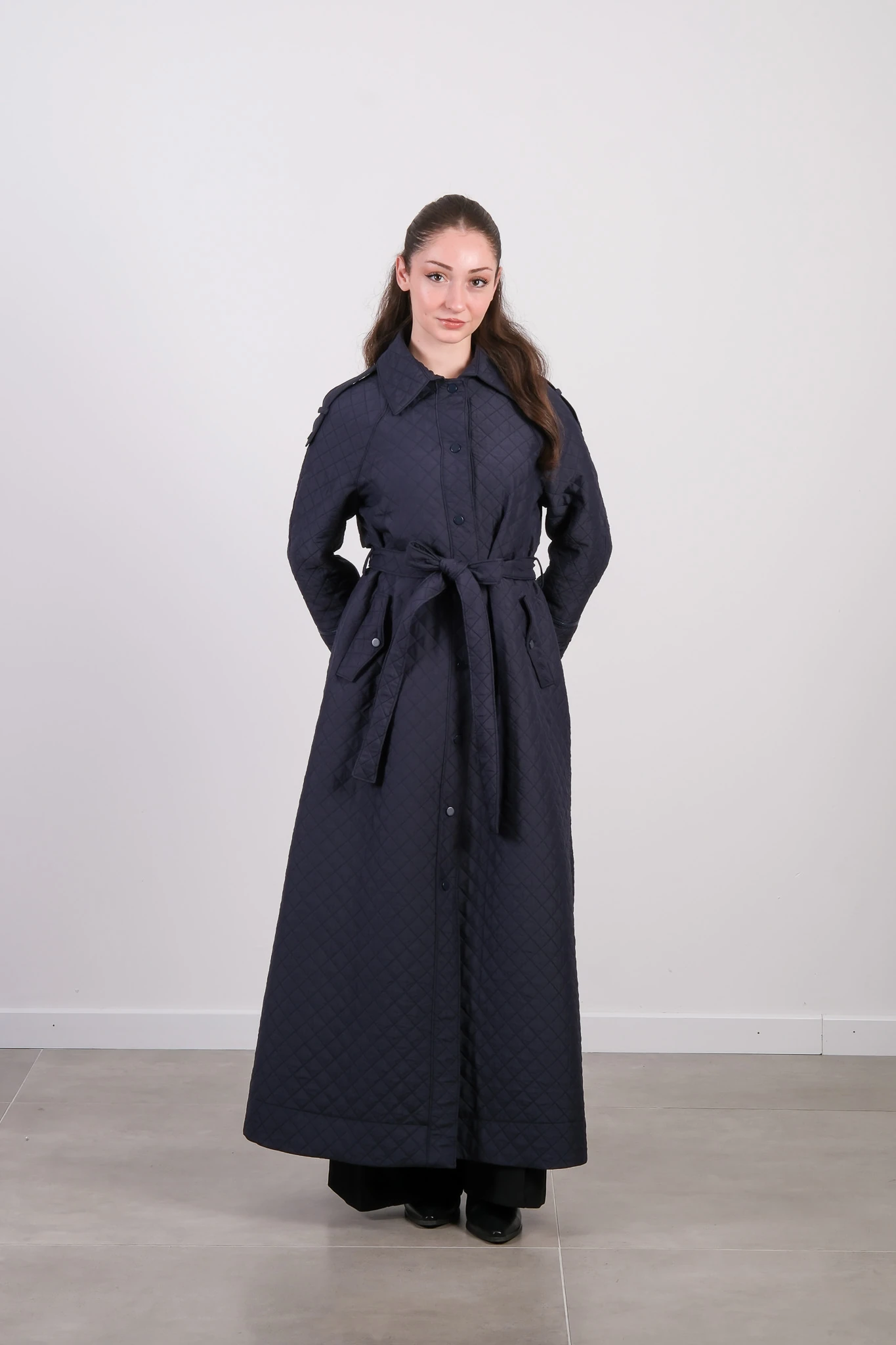 W-26-865 MASSİMO DONNA TRENÇ - Lacivert