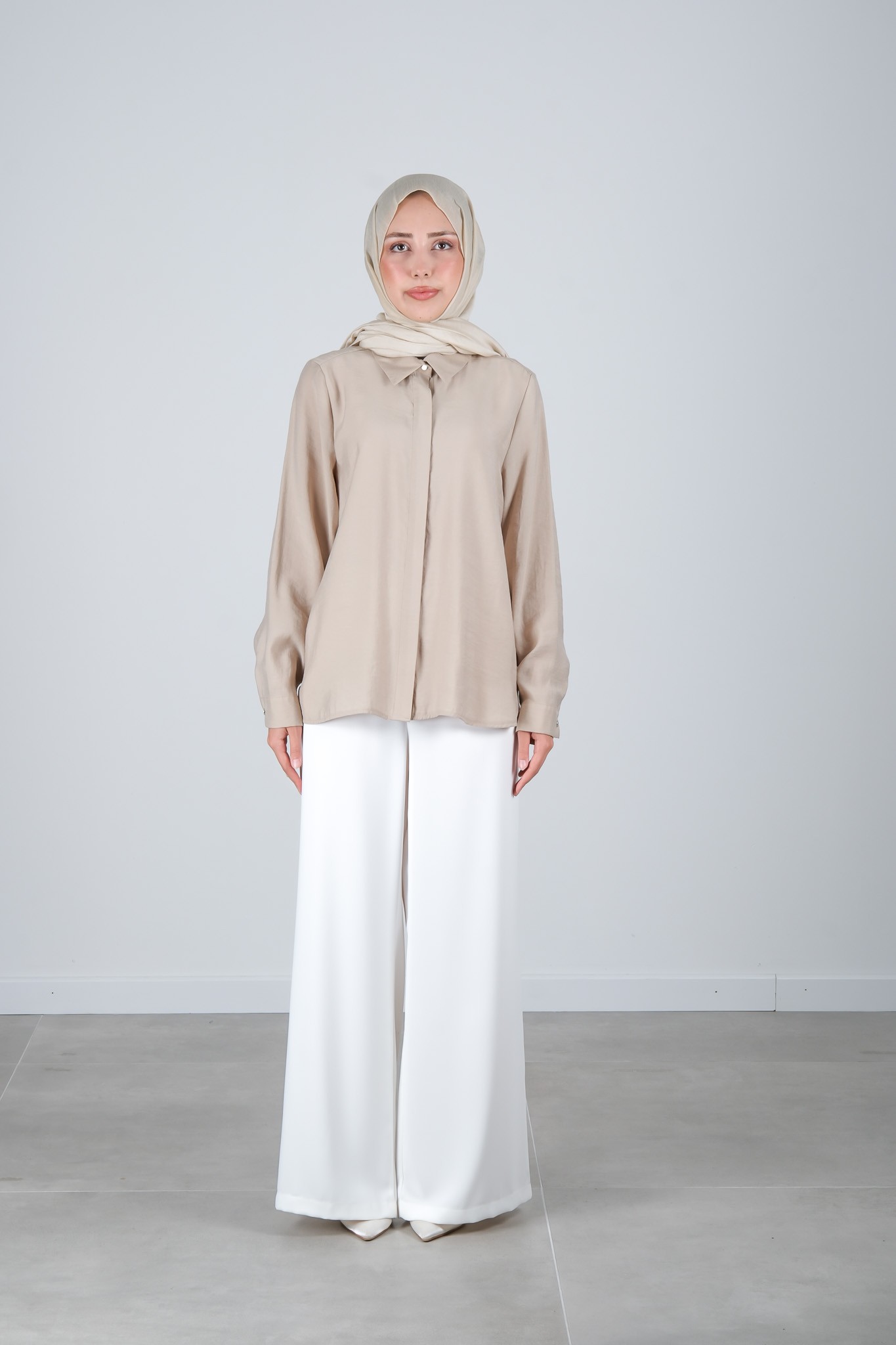 S-25-220 MASSİMO DONNA BLUZ - Taş