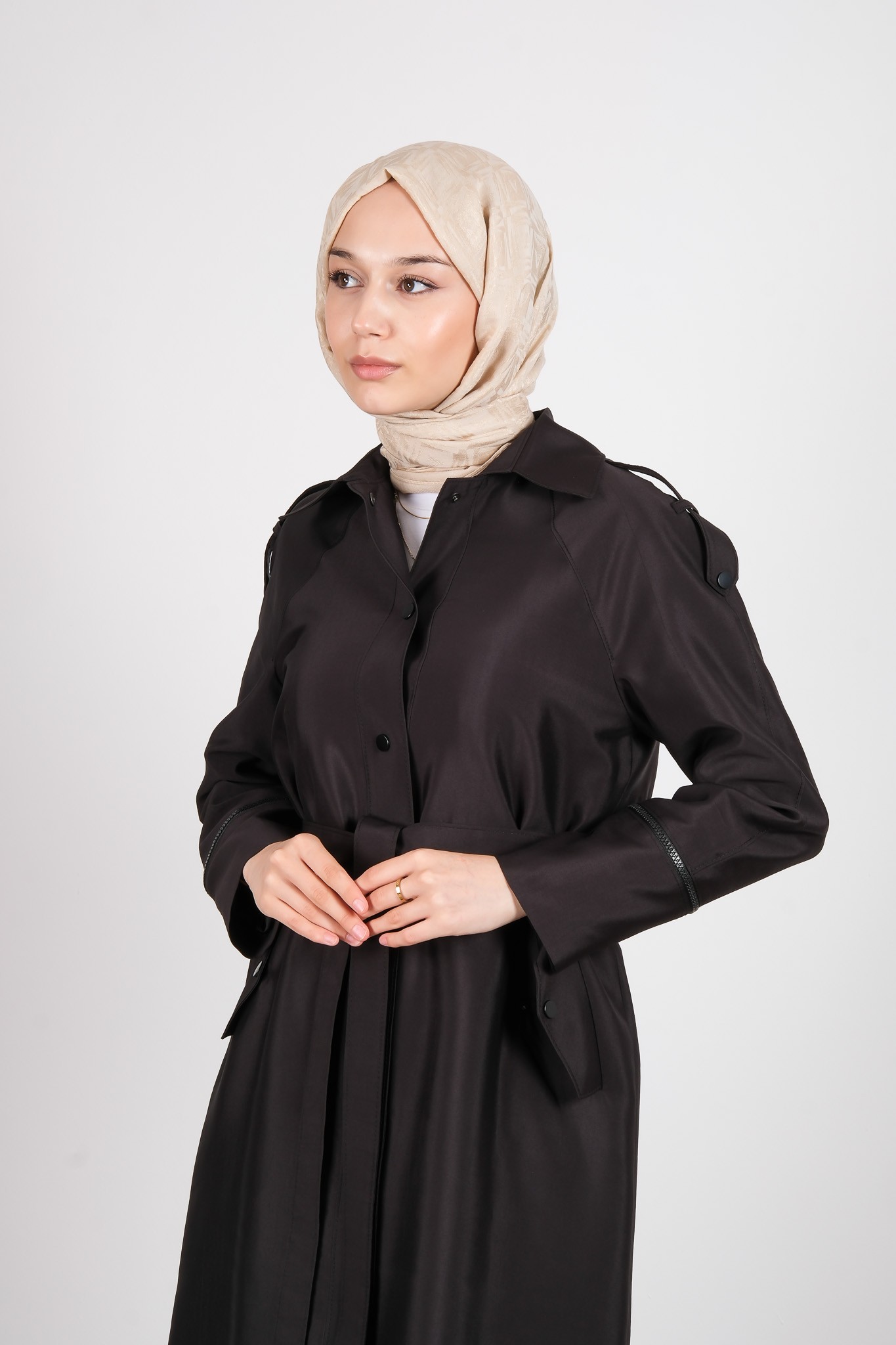 W-26-812 MASSİMO DONNA TRENCH KOT