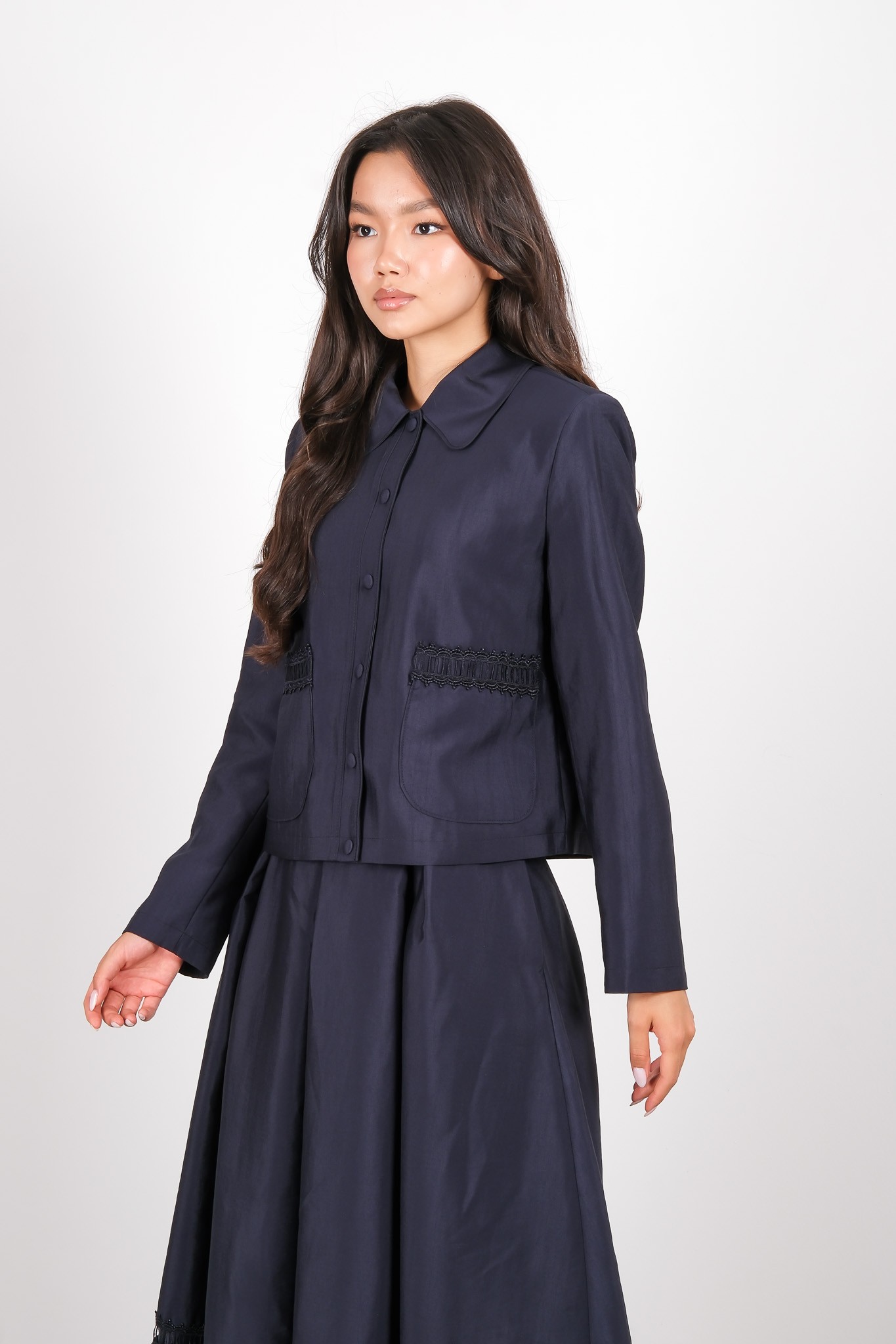 W-26-265 MASSİMO DONNA CEKET - Navy blue