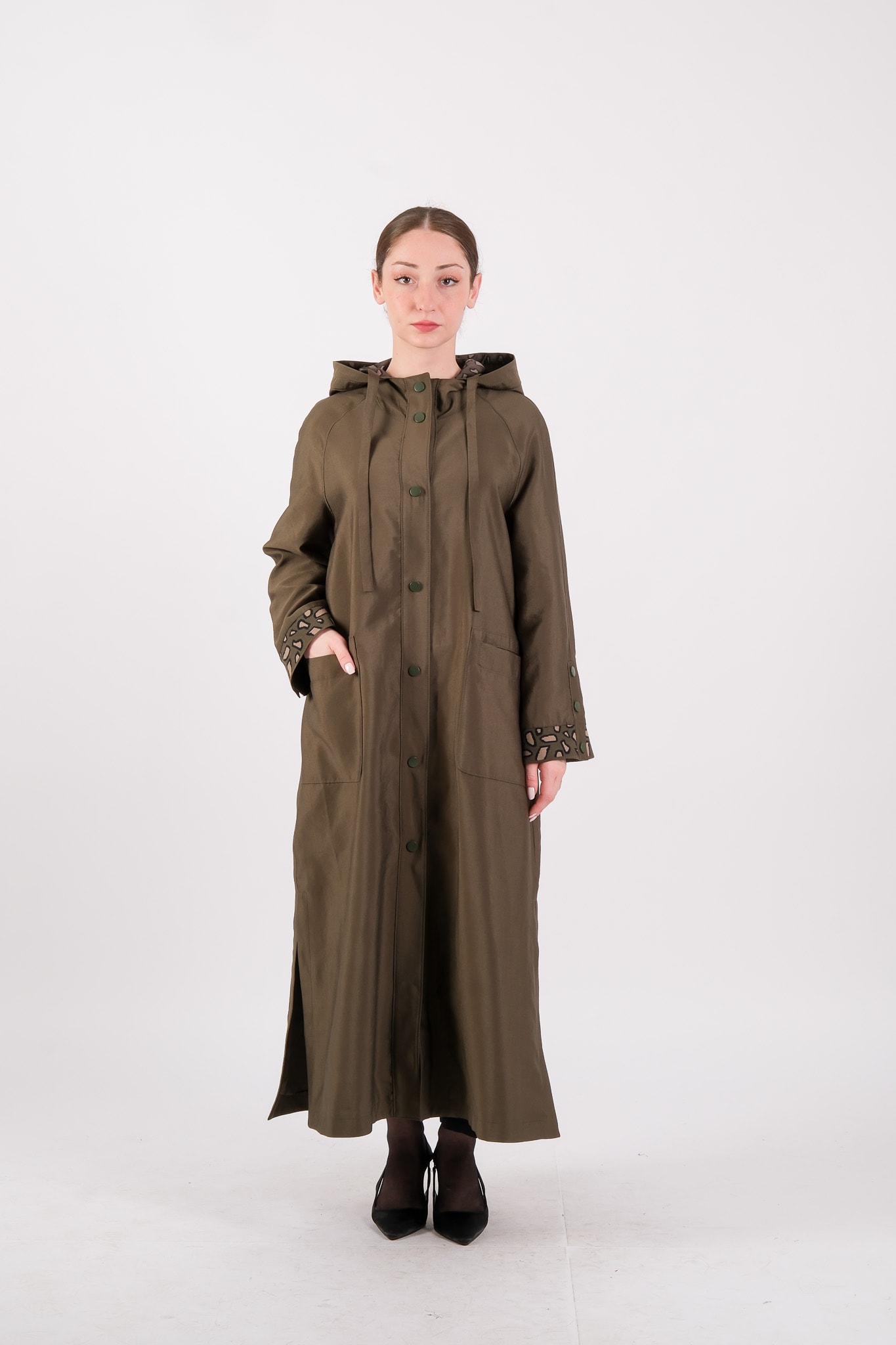 W-26-861 MASSİMO DONNA KAP - Khaki