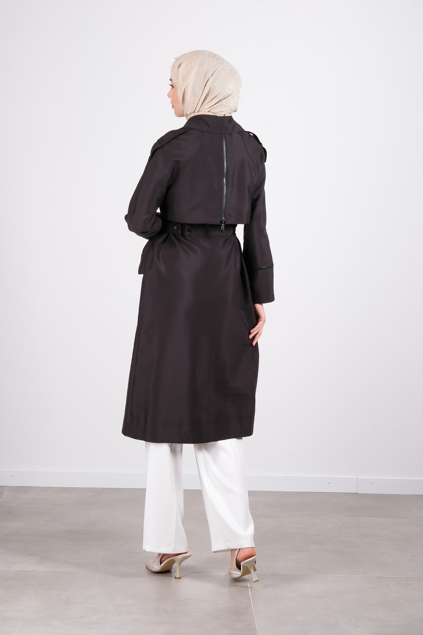 W-26-812 MASSİMO DONNA TRENCH KOT