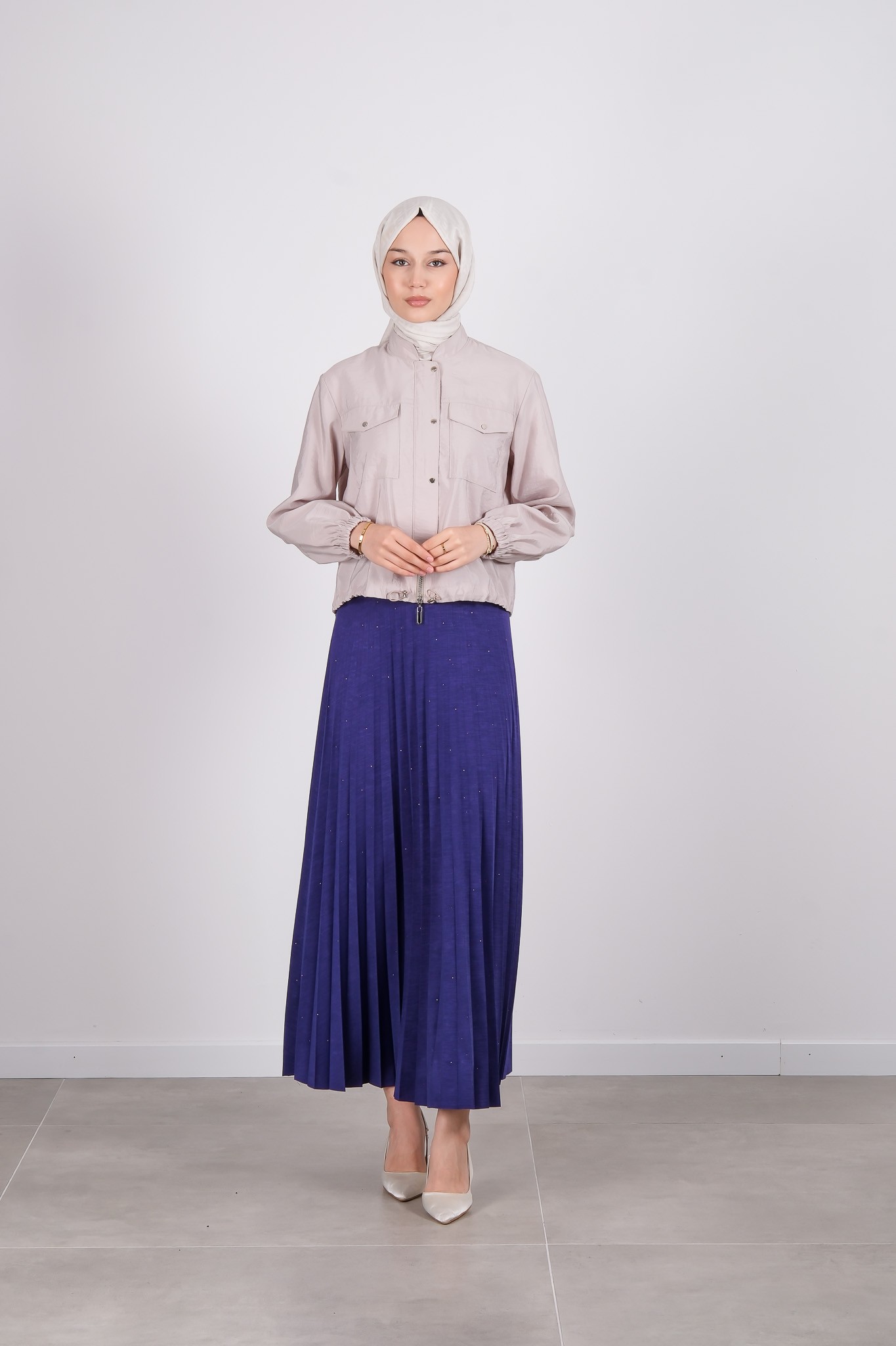 S-25-403 MASSİMO DONNA ETEK - Purple