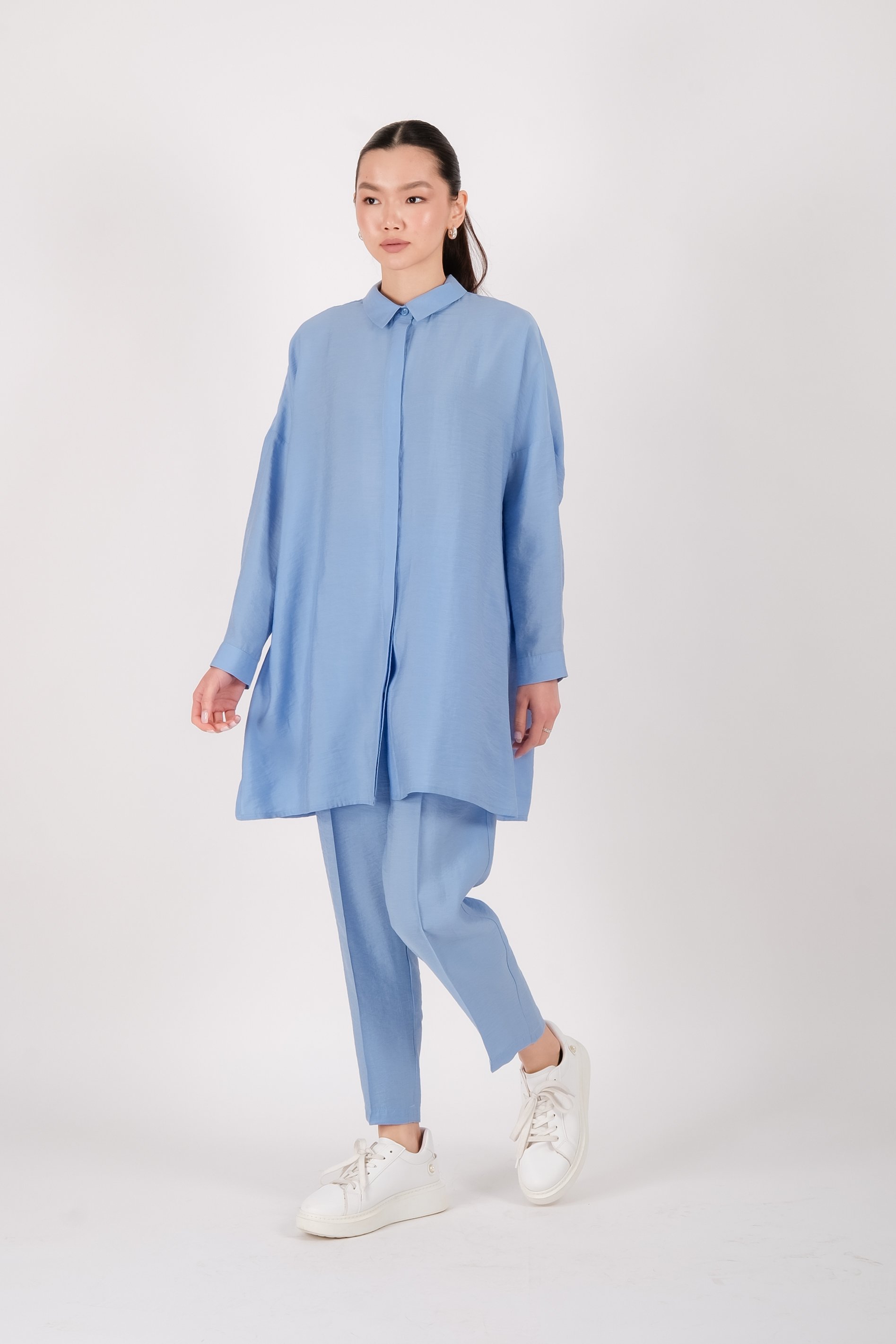 S-25-211 MASSİMO DONNA TUNİK - Mavi