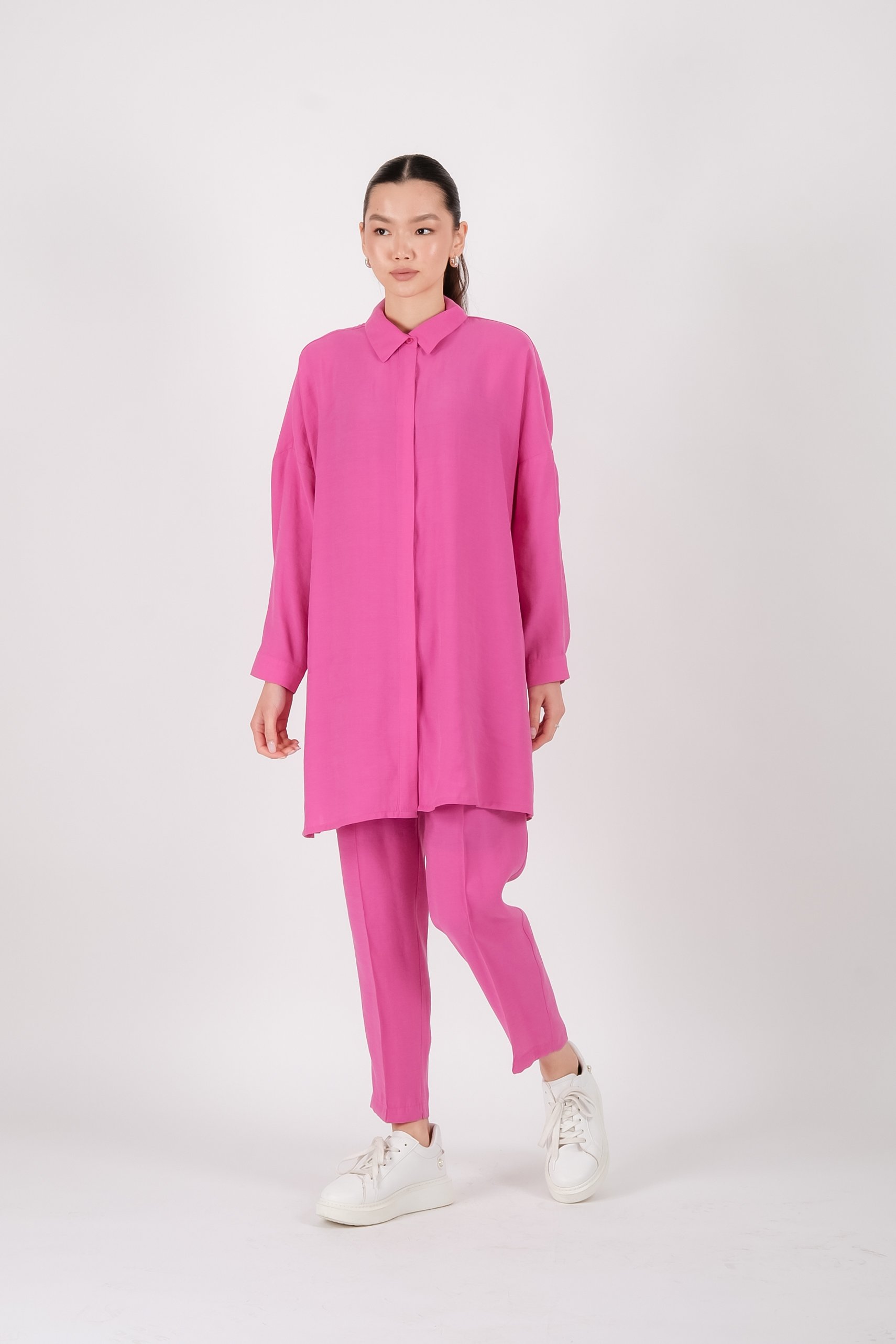 S-25-315 MASSİMO DONNA PANTOLON - Fuşya