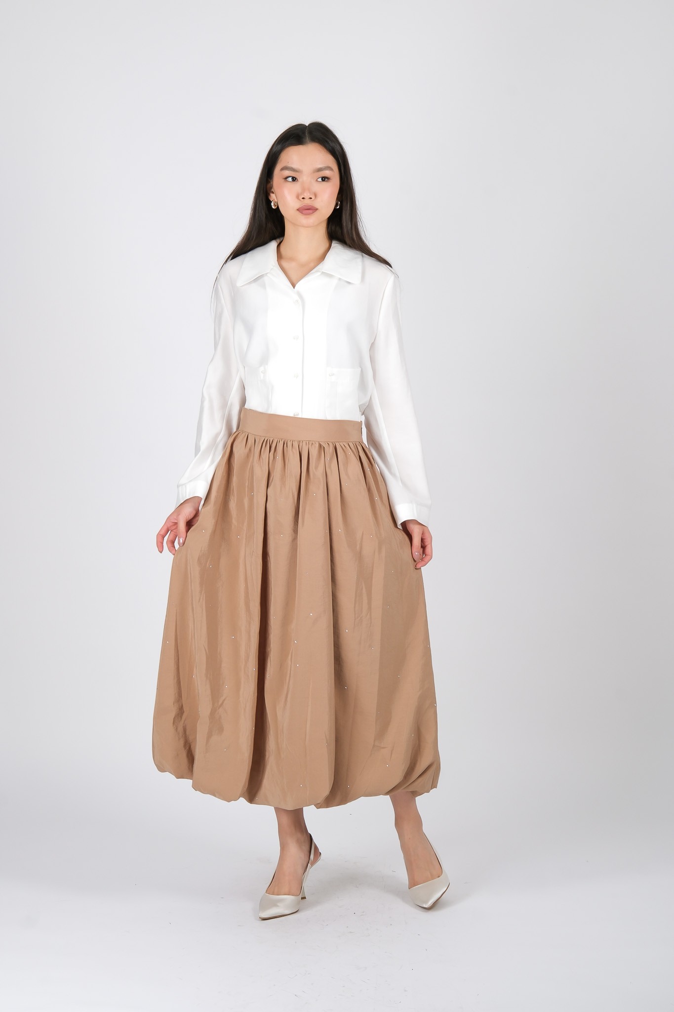 S-25-407 MASSİMO DONNA ETEK - Bej
